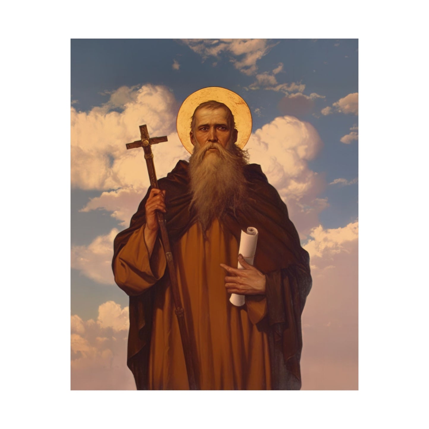 Saint Joannicus the Great / Loannikios of Mount Olympus - Sanctified Souls Print - Multiple Sizes - Premium Matte Vertical Posters