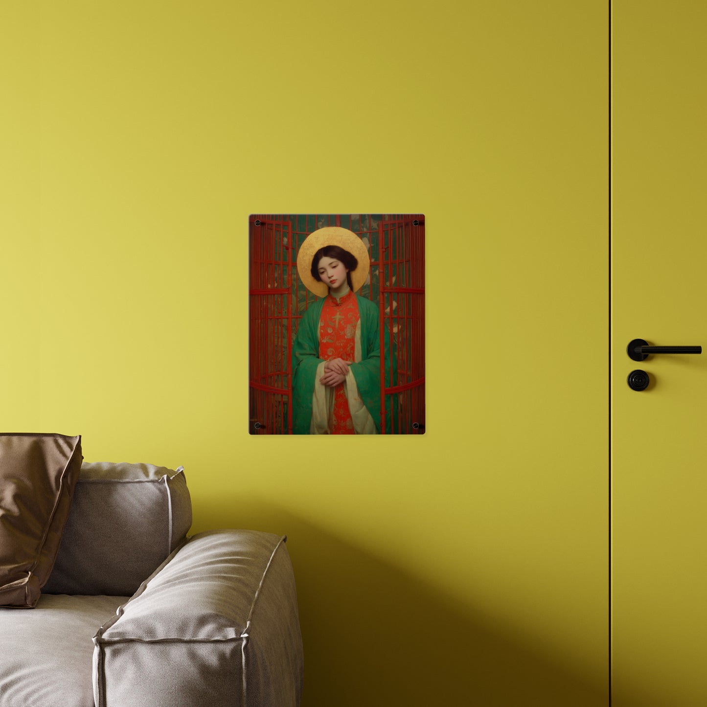 Saint Agnes Tsao Kou Ying  Wall Art Panel - Ready to Hang Acrylic Print - Catholic Saint Art - Patron Saint Print - No Frame needed