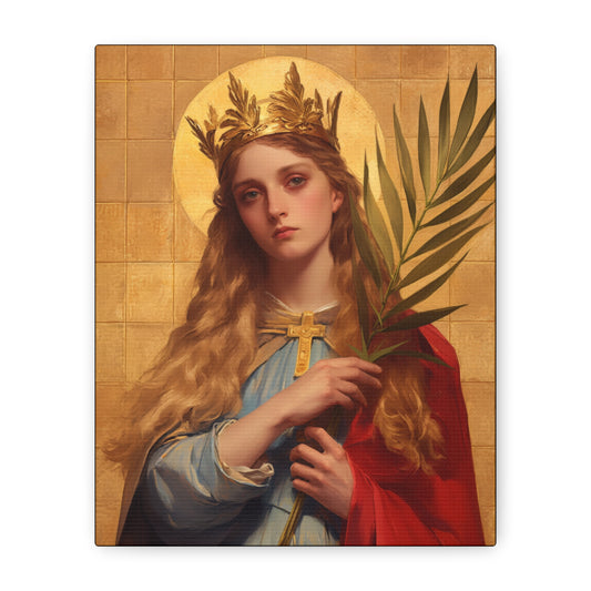 Saint Agrippina - Gallery Wrapped Canvas - Print - Religious Art for your Home - Catholic Art