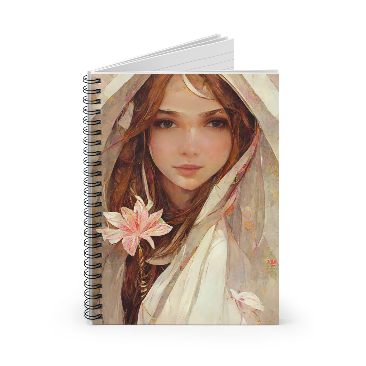 Saint Maria Goretti Journal - Sanctified Souls Art - Religious Based Notebook - Spiral Notebook - Ruled Line