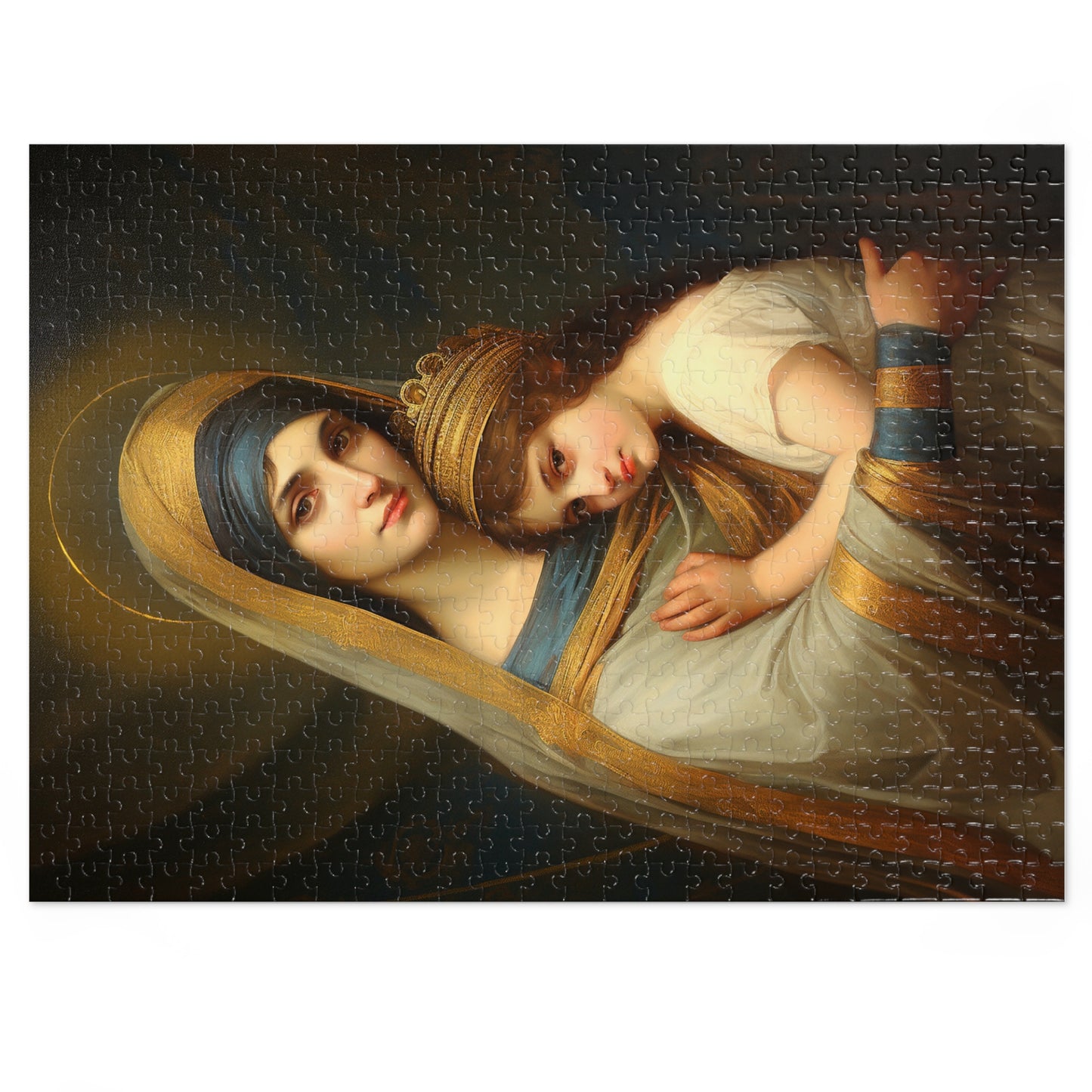 Saint Anne mother to Mary the Blessed Virgin - Puzzle and Keepsake Tin - Jigsaw Puzzle (30, 110, 252, 500,1000-Piece) - Religious Puzzle