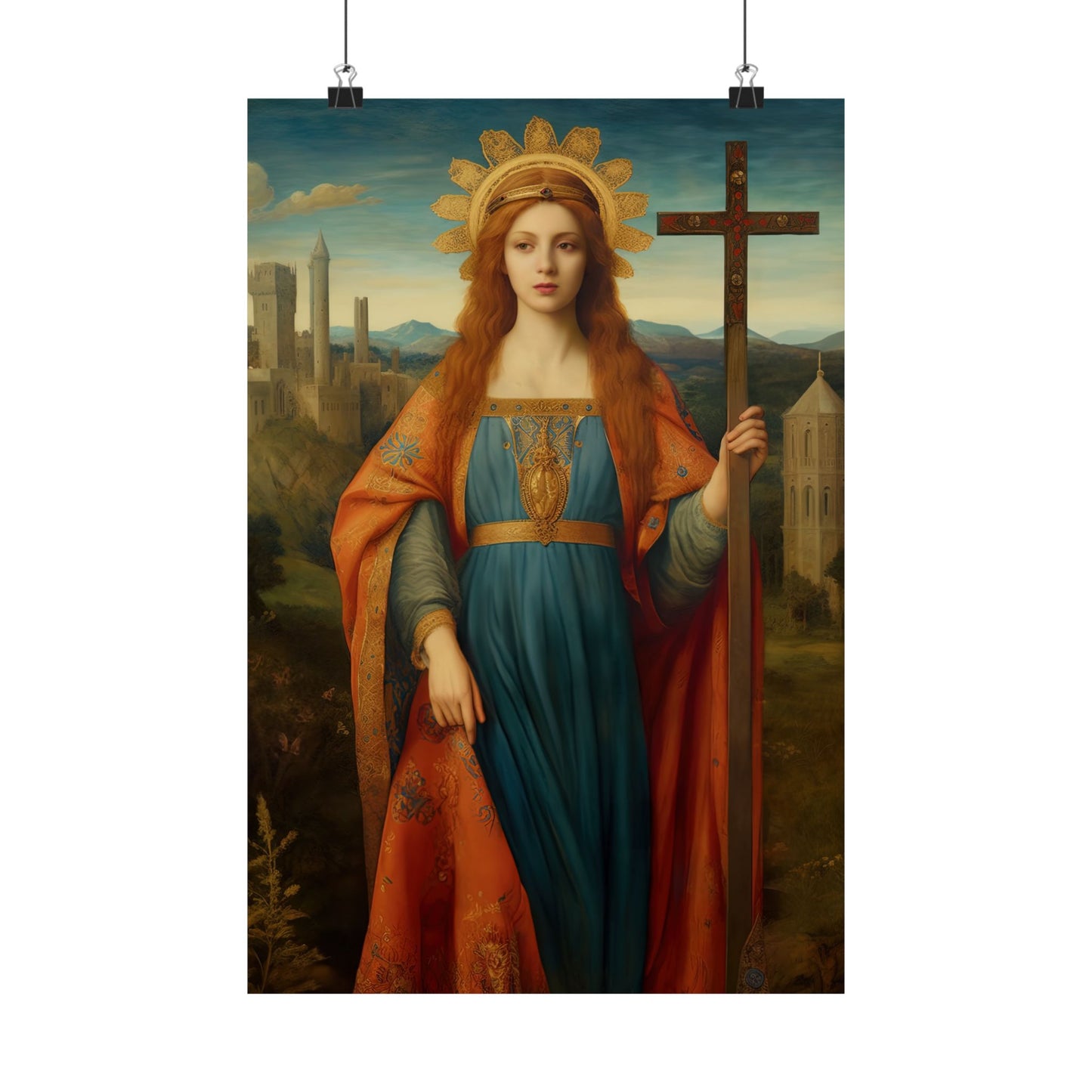 Saint Helena - Sanctified Souls Print - Multiple Sizes - Premium Matte Vertical Posters