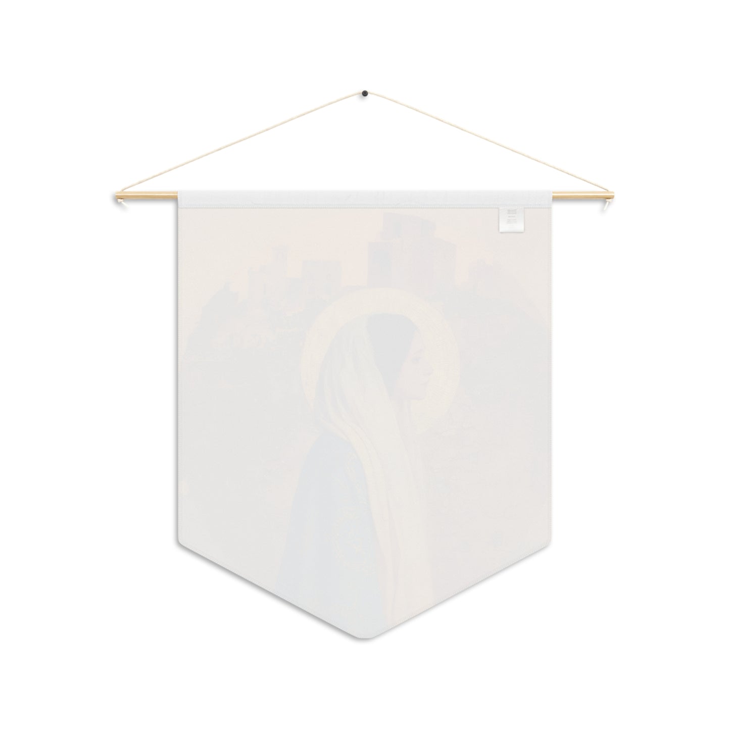 Mary of Nazareth - Mother Mary - Marian Title - Virgin Mary - Pennant / Banner / Wall Hanging - Catholic Art - Large - 18" x 21"