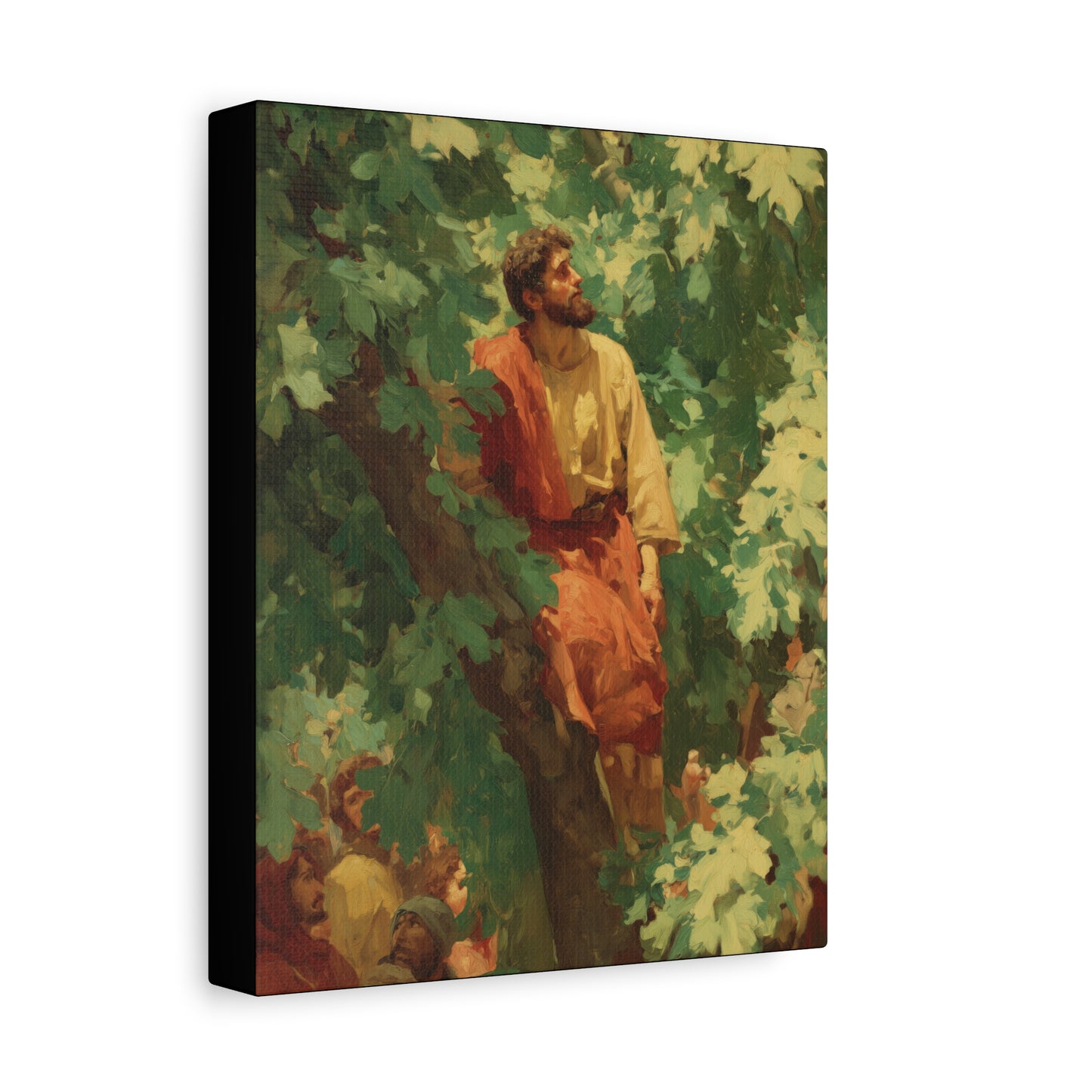 Zacchaeus - Gallery Wrapped Canvas - Print - Religious Art for your Home - Catholic Art Print