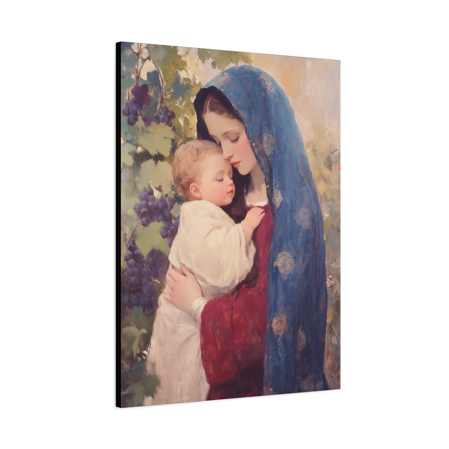 Our Lady of the Grapes / Out Lady of the Harvest - Gallery Wrapped Canvas - Print - Religious Art for your Home - Catholic Art