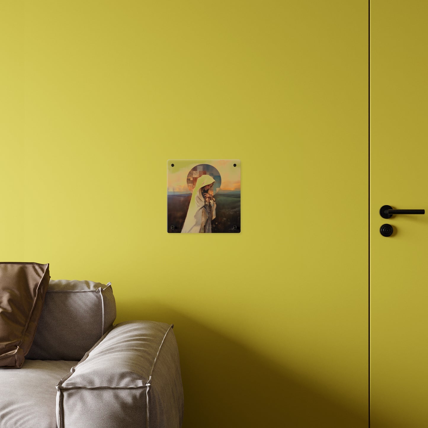Our Lady of the Prairie Wall Art Panel - Ready to Hang Acrylic Print - Catholic Saint Art - Patron Saint Print