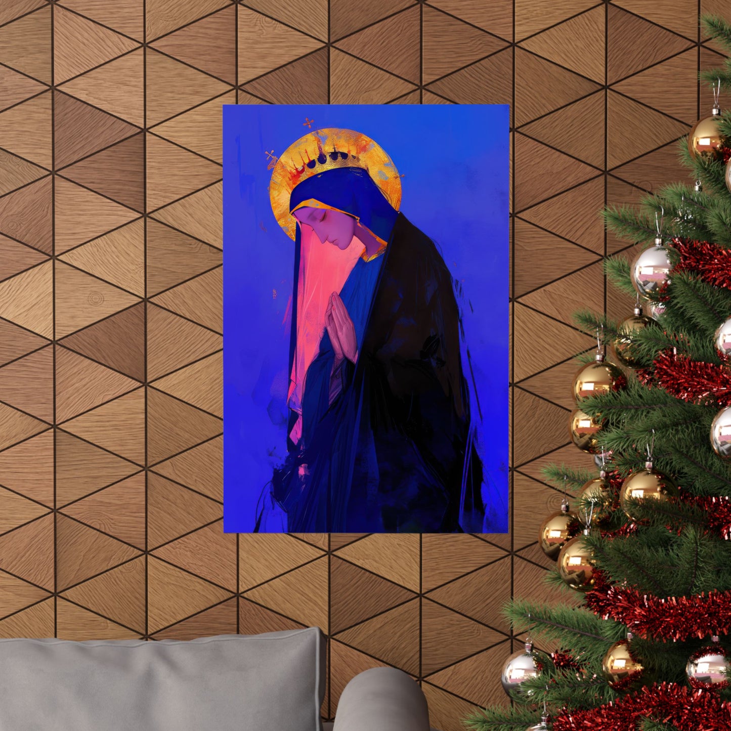 Mary, Mother of God - Blessed Among Women Poster Print - Sanctified Souls Print - Multiple Sizes - Premium Posters - Catholic Art