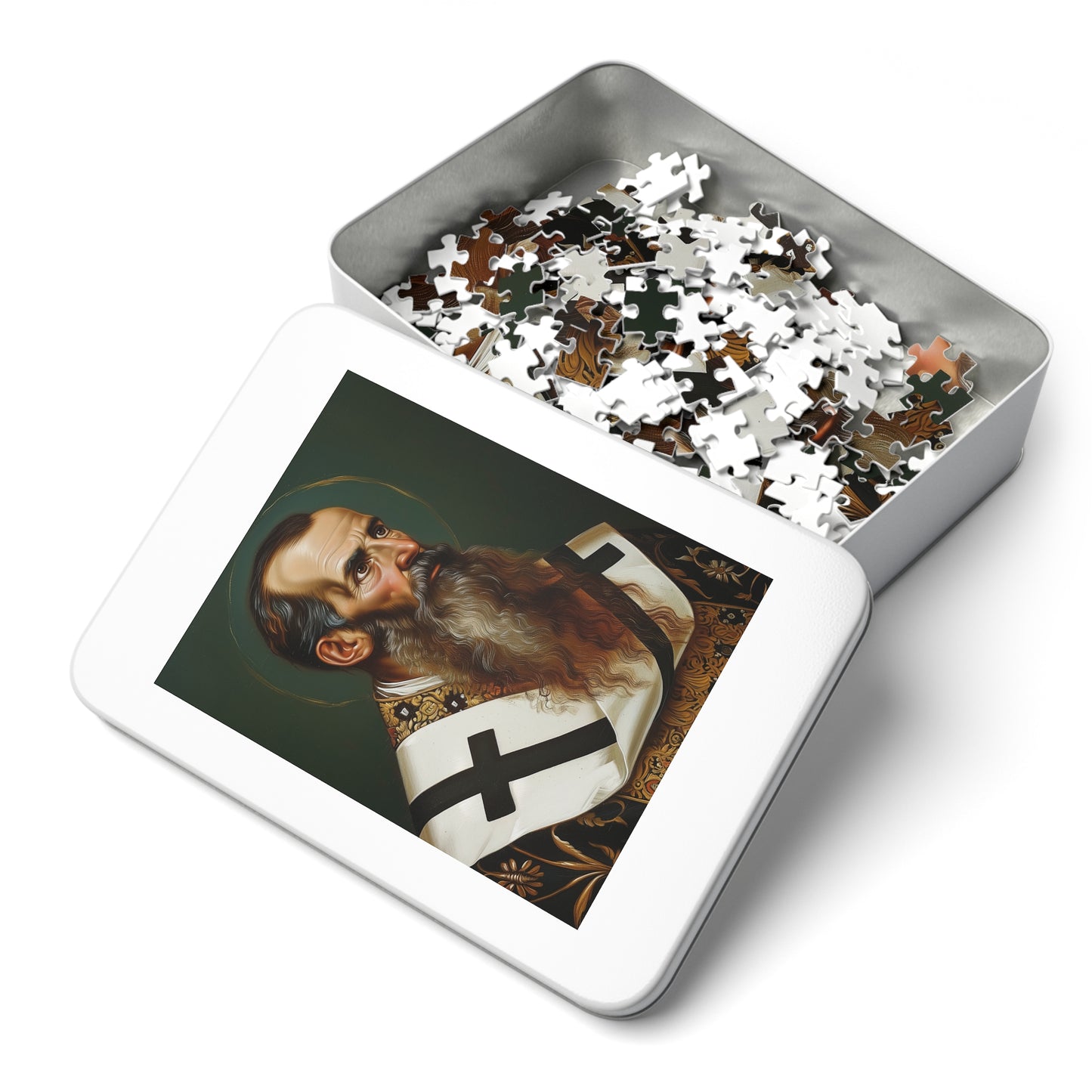 Saint Basil the Great - Puzzle and Keepsake Tin - Religious Jigsaw Puzzle (30, 110, 252, 500,1000-Piece) - Religious Puzzle