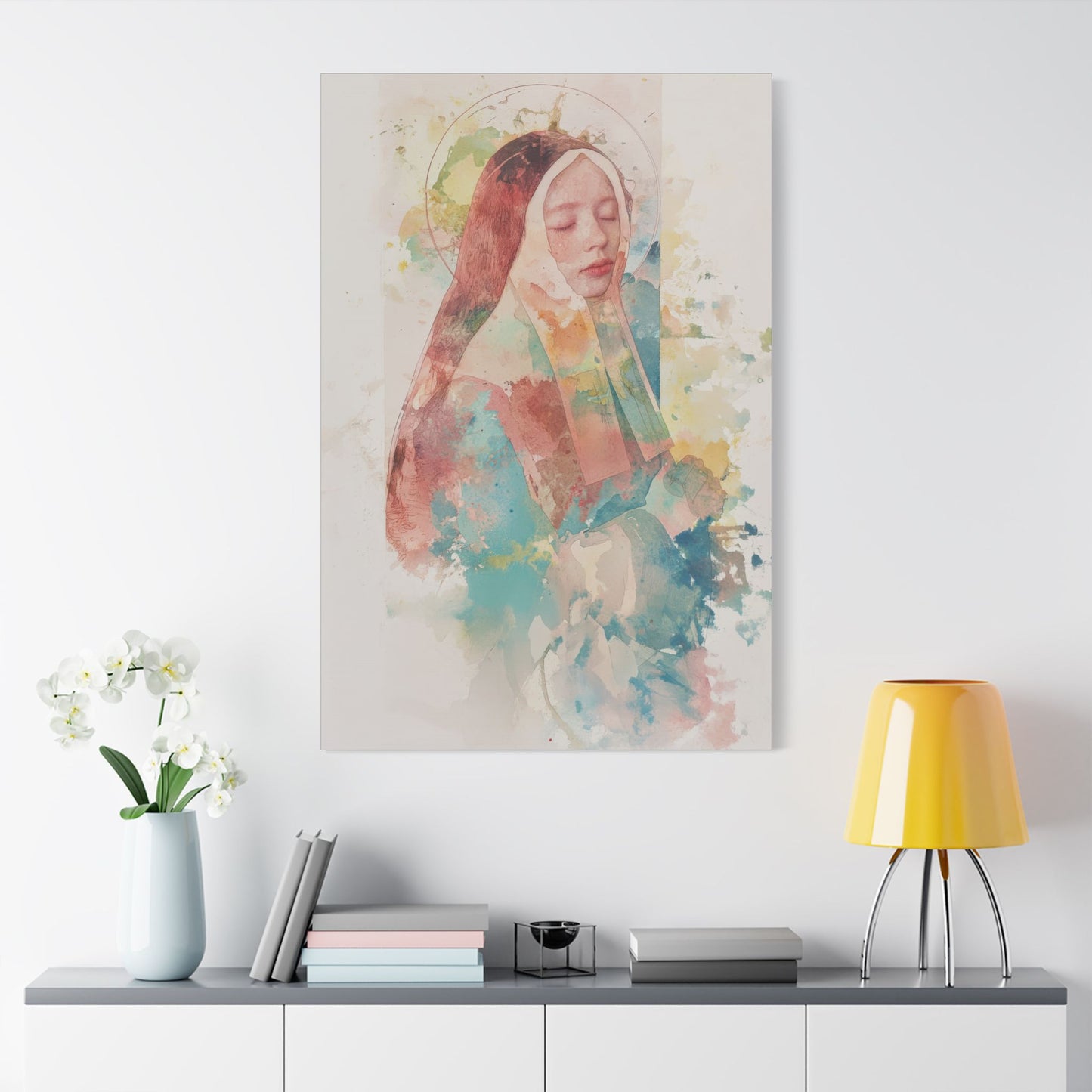 Saint Bernadette - Museum Wrapped Canvas - Sanctified Souls Print - Religious Art for your Home
