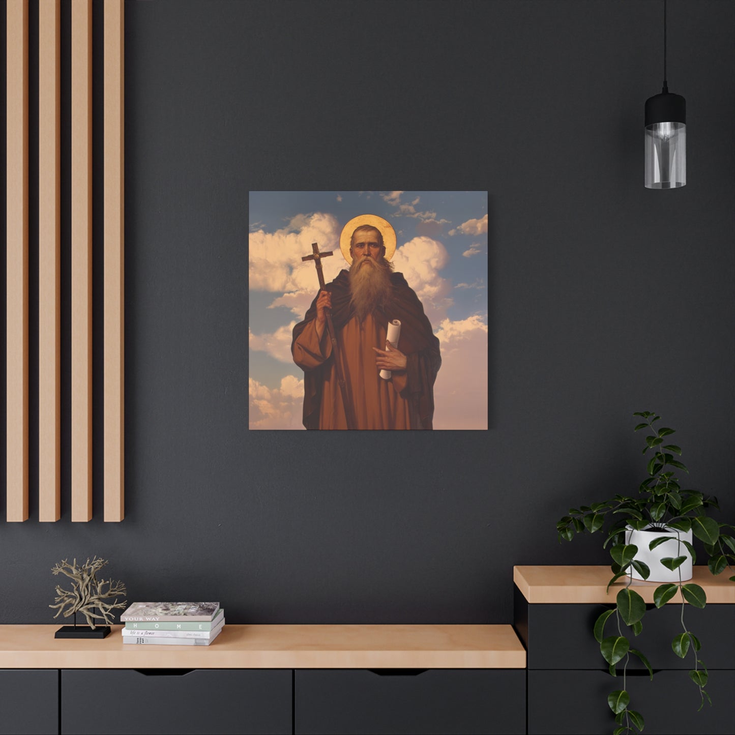 Saint Joannicus the Great / Loannikios of Mount Olympus - Gallery Wrapped Canvas - Print - Religious Art for your Home - Catholic Art Print