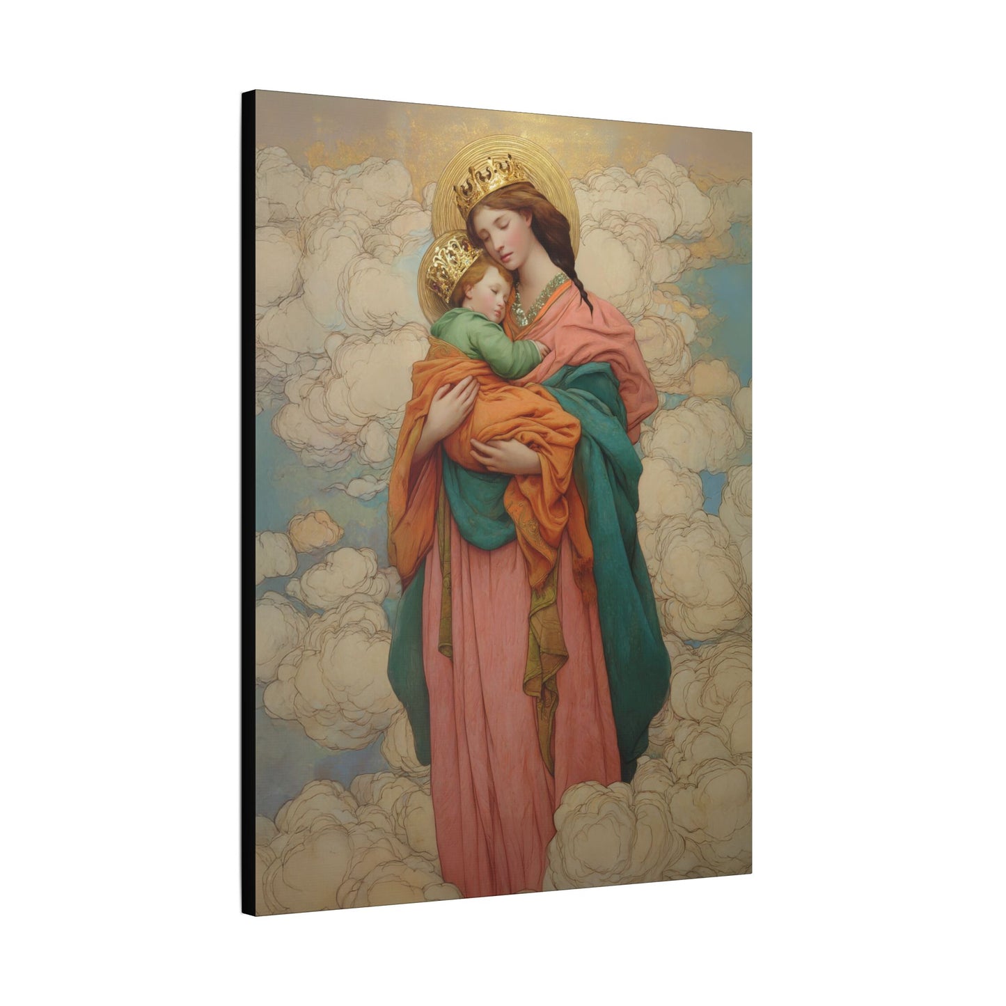 Our Lady of Perpetual Help -  Museum Wrapped Canvas Print - Multiple Sizes - Catholic Home art Matte Canvas