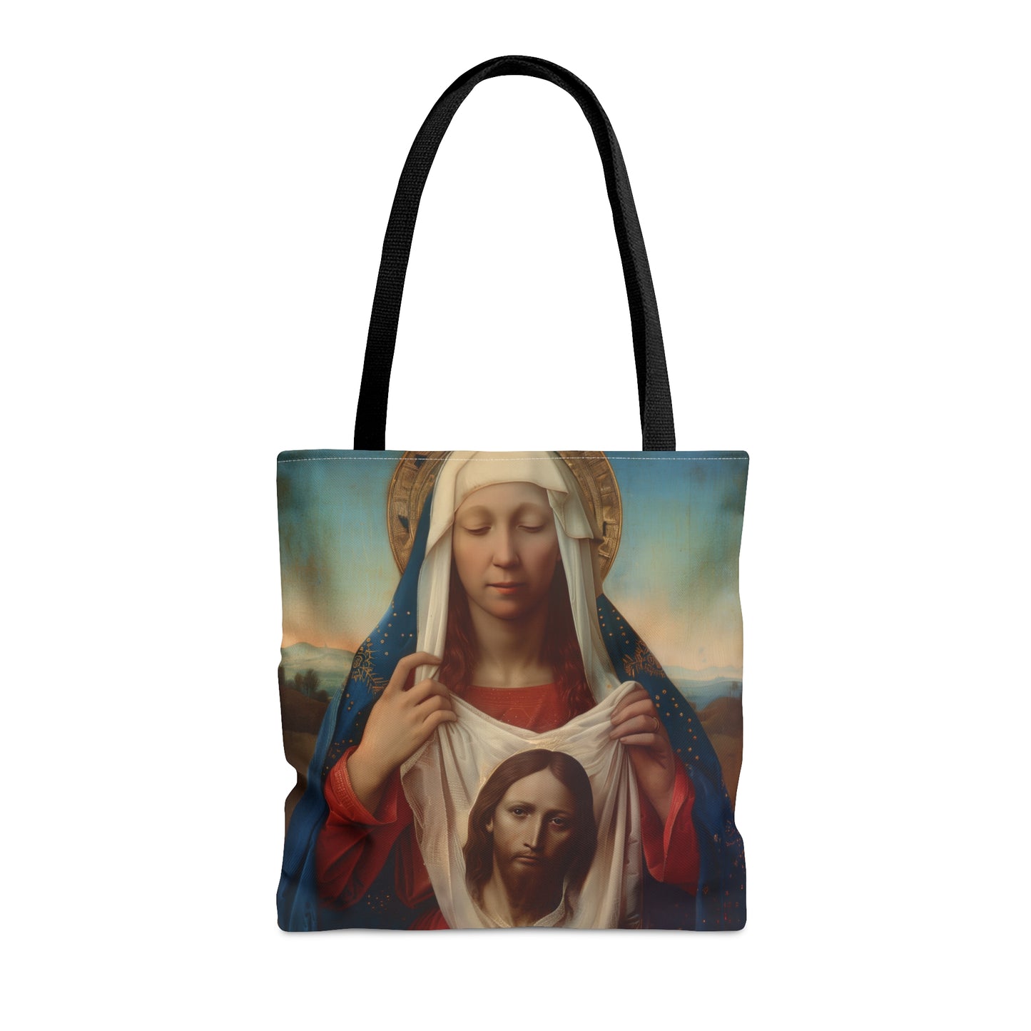 Saint Veronica / Saint Veronica's Veil Tote Bag - Large Medium Small Faith Art Bag - Catholic Faith Purse - Religious Carry All