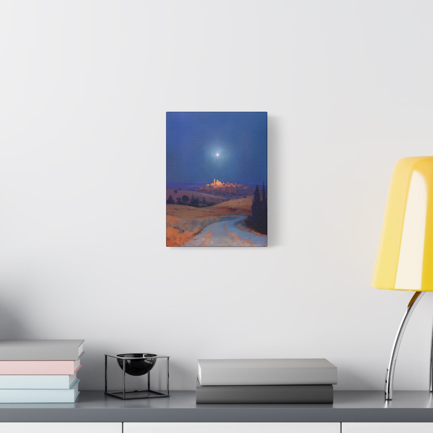 Bethlehem Wrapped in the Light of His Coming - Gallery Wrapped Canvas - Print - Religious Art for your Home - Catholic