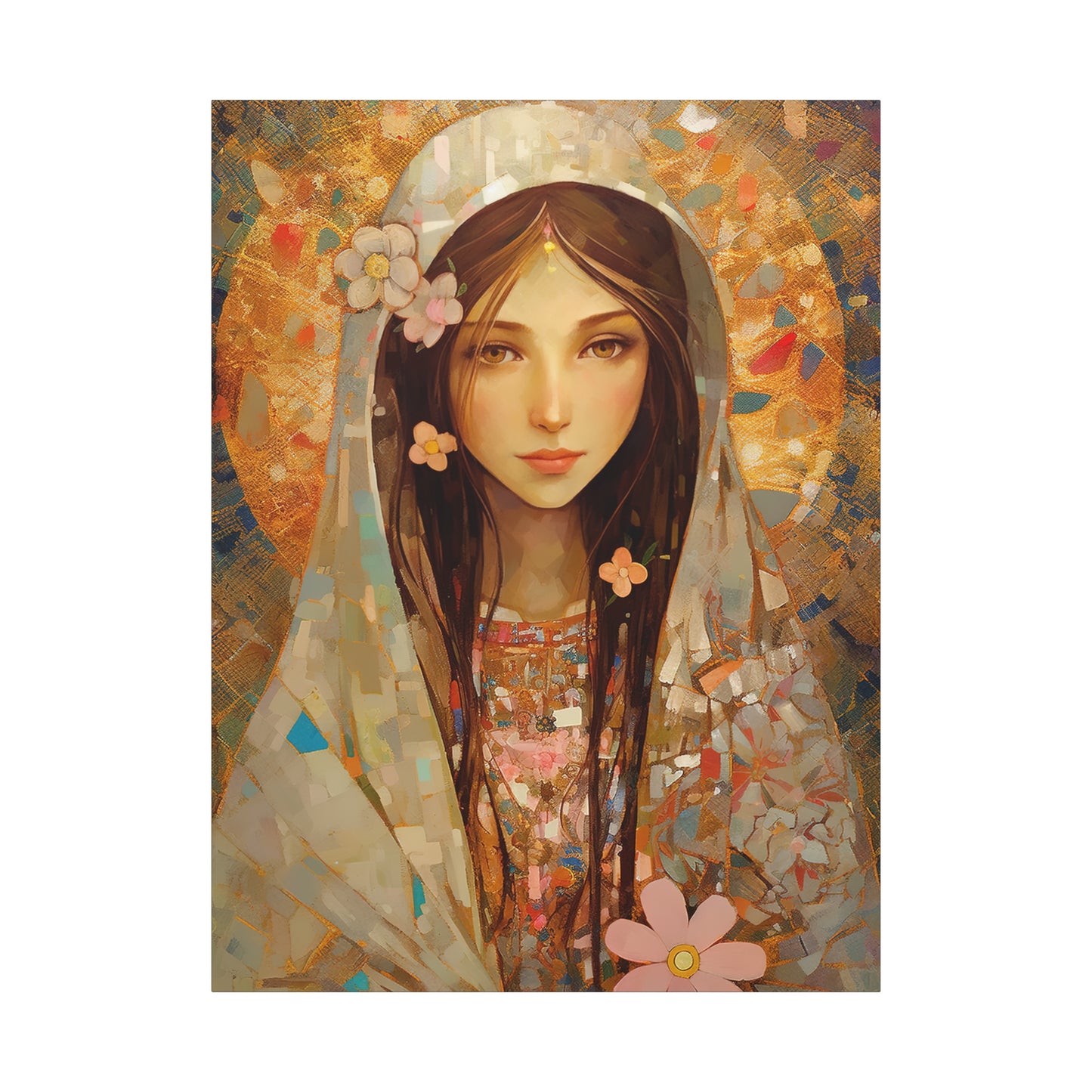 Saint Maria Goretti - Museum Wrapped Canvas - Sanctified Souls Print - Religious Art for your Home
