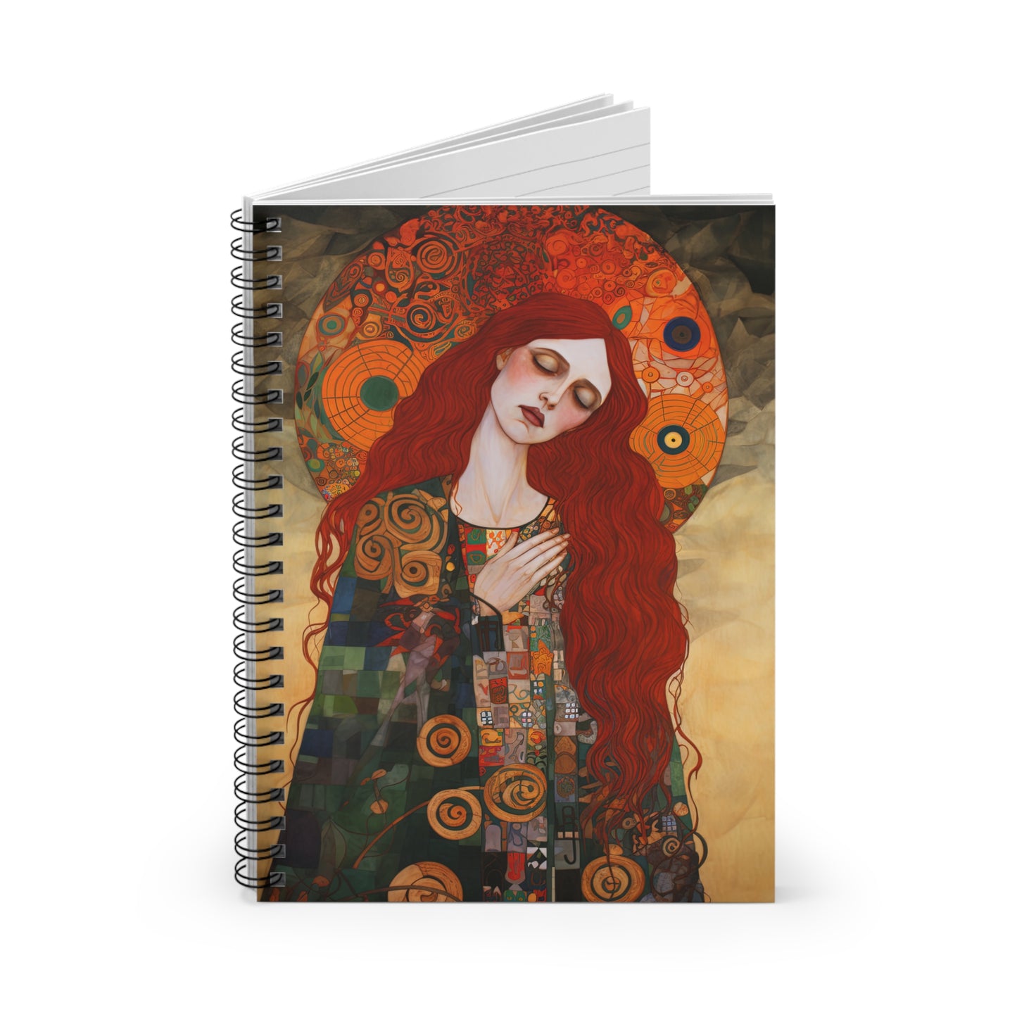 Mystery of Mercy - Saint Mary Magdalene Journal - Sanctified Souls Art - Religious Based Notebook - Spiral Notebook - Ruled Line - Catholic