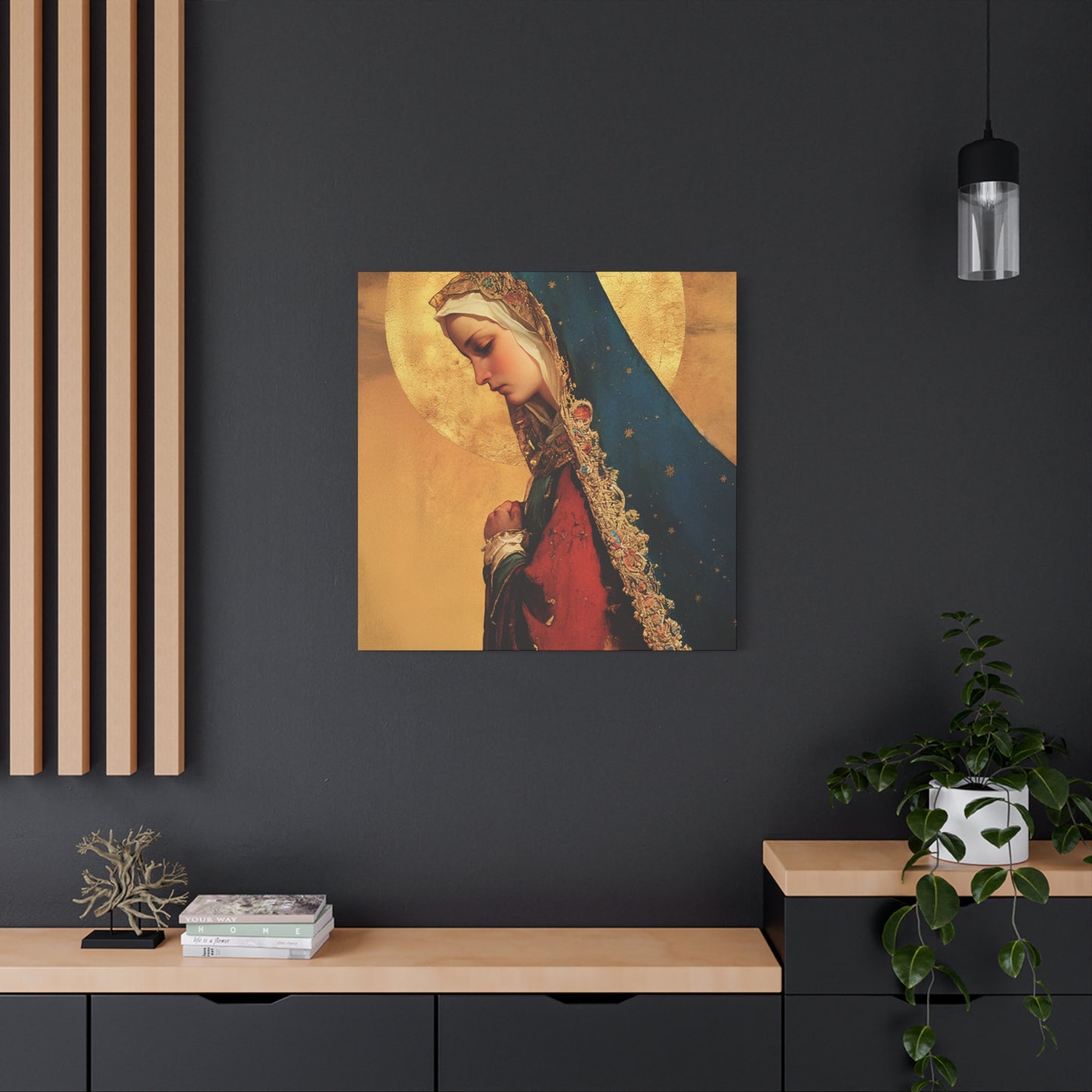Our Lady of Mercy / Our Lady of Ransom - Multiple Sizes - Catholic Home art - Museum Wrapped Canvas - Sanctified Souls Print - Mother Mary