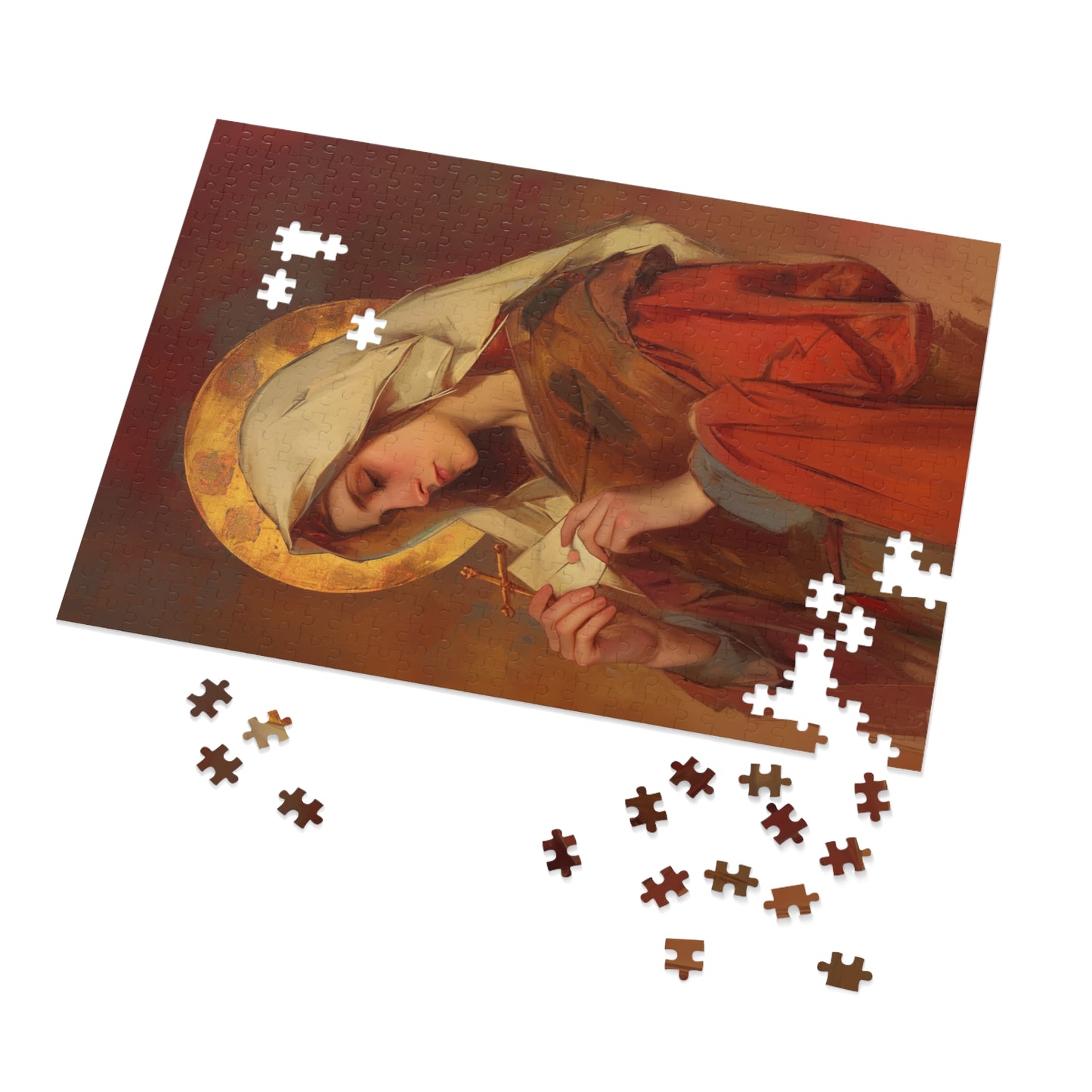 Saint Phoebe  - Puzzle and Keepsake Tin - Religious (30, 110, 252, 500,1000) - Religious Puzzle - Gifts for Catholic Families