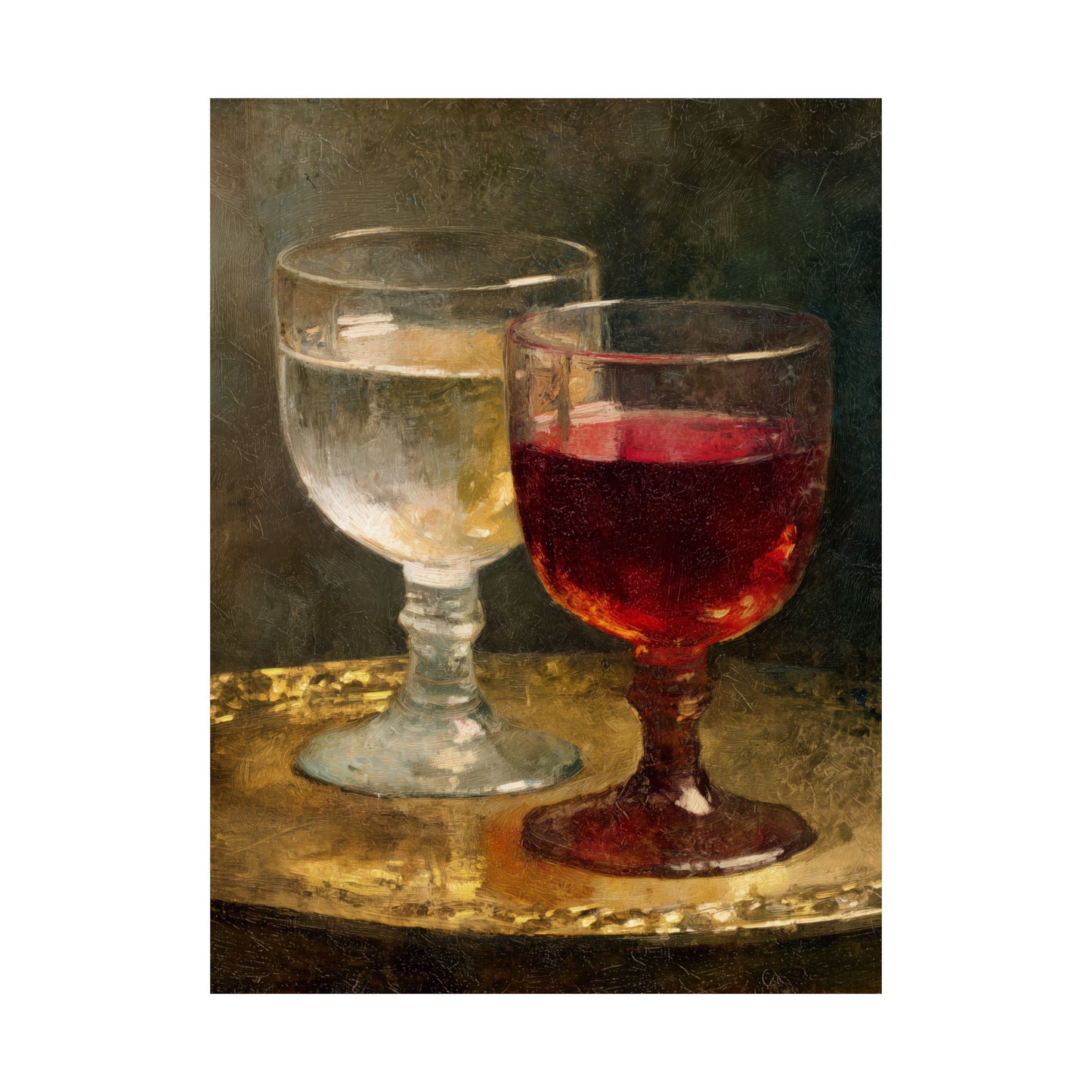 Cana and the Miracle of Abundance - Water into Wine - Sanctified Souls Print - Multiple Sizes - Premium Matte Vertical Posters