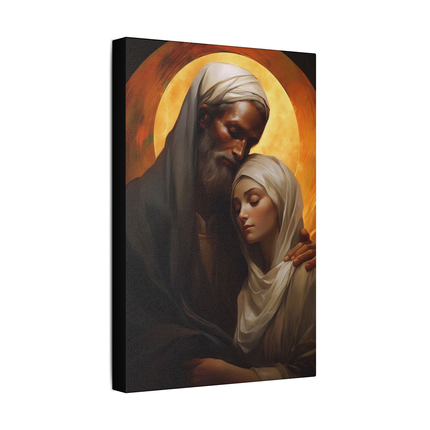 Saint Joachim and Saint Anne Canvas Print - Multiple Sizes - Catholic Home art - Museum Wrapped Canvas - Sanctified Souls Print