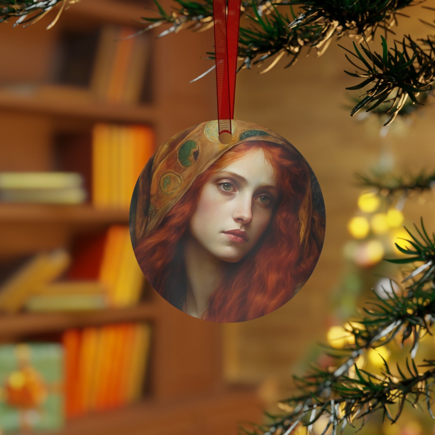 Mary Magdalene's Inner Peace Metal Ornament - Religious Holiday Christmas Ornament and Keepsake - Prayer Ornament