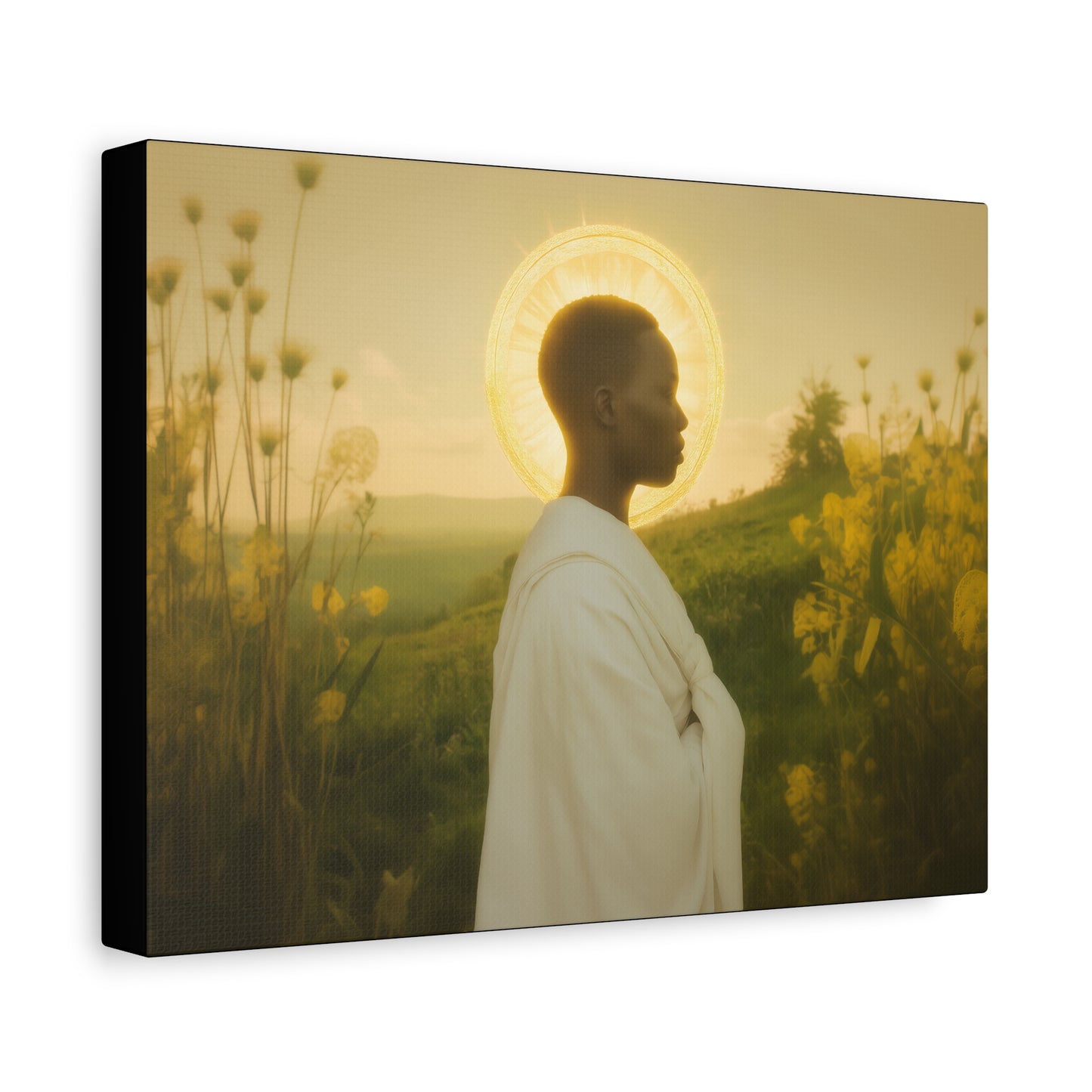 Saint Charles Lwanga -  Museum Wrapped Canvas - Sanctified Souls Print - Religious Art for your Home - Catholic Patron Saint Art