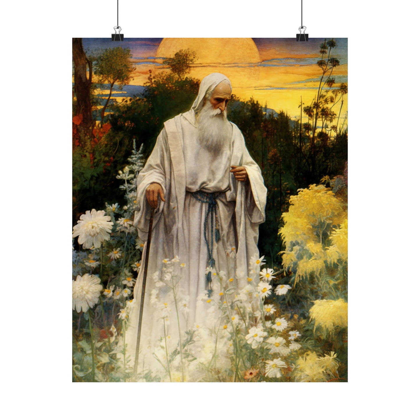 Saint Phocas the Gardener Print - Sanctified Souls Print - Multiple Sizes - Premium Matte Vertical Posters