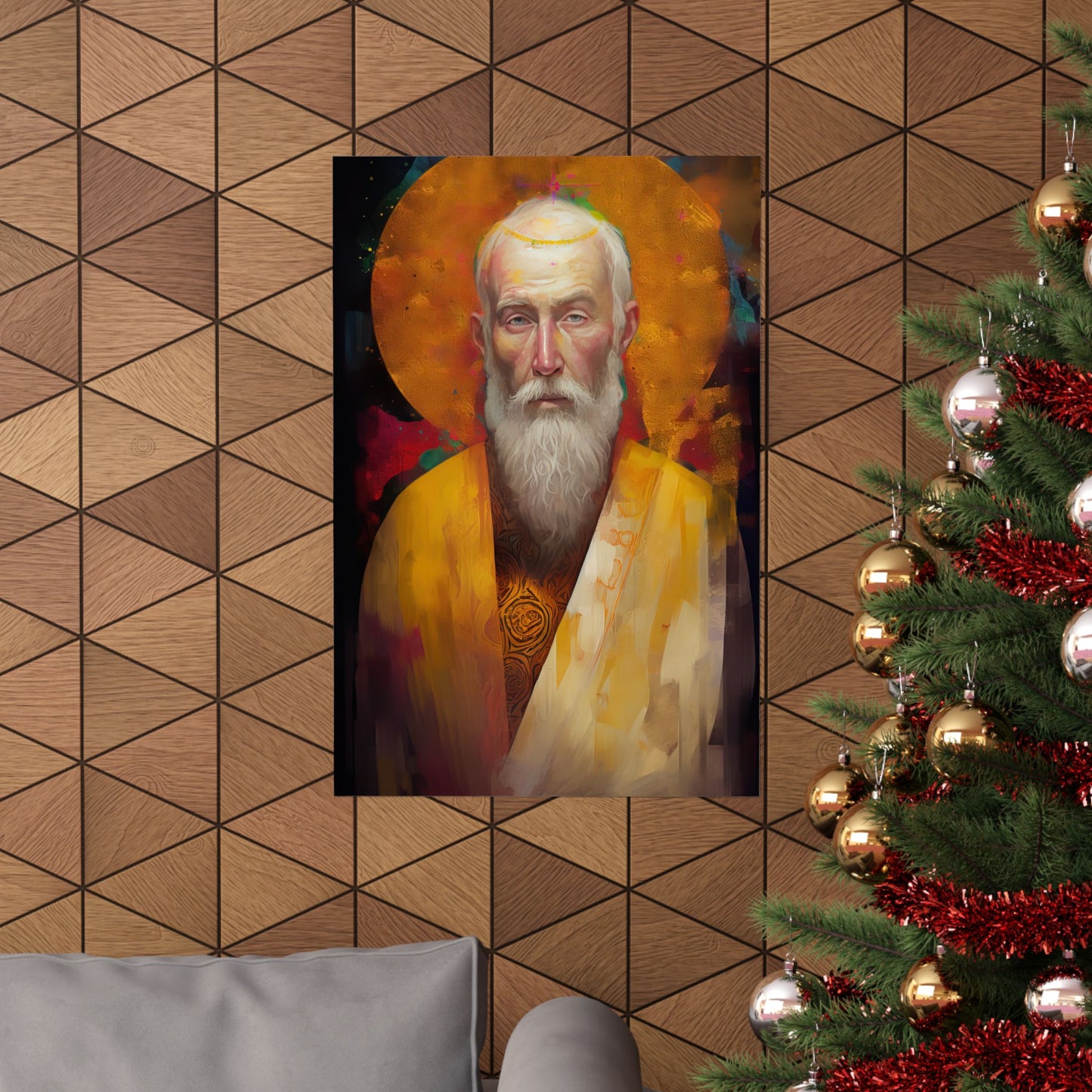 Saint Simon the Apostle Print - Sanctified Souls Print - Multiple Sizes - Premium Matte Vertical Posters