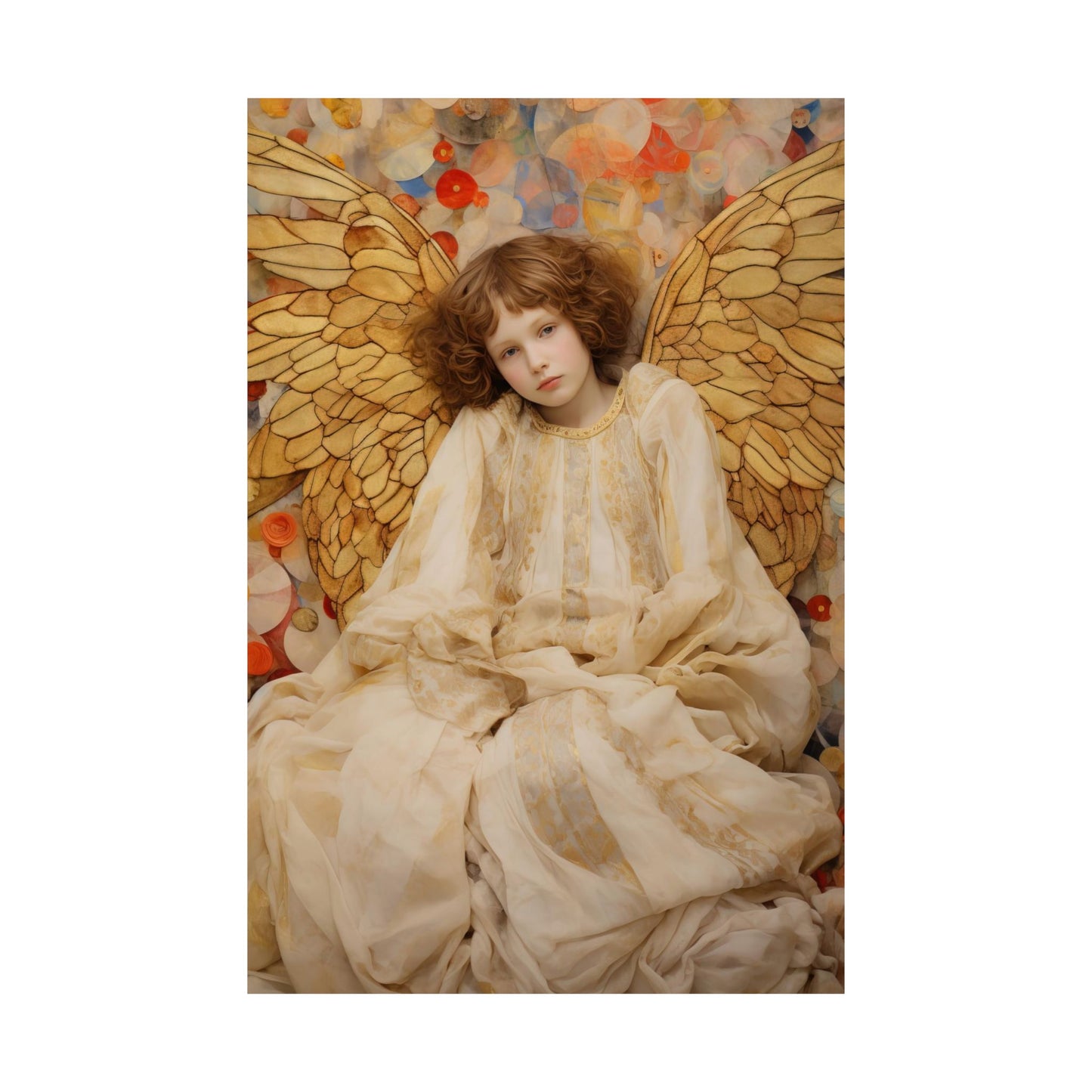 Guiding Light - Sanctified Souls Print - Multiple Sizes - Premium Matte Vertical Poster - Guardian Angel