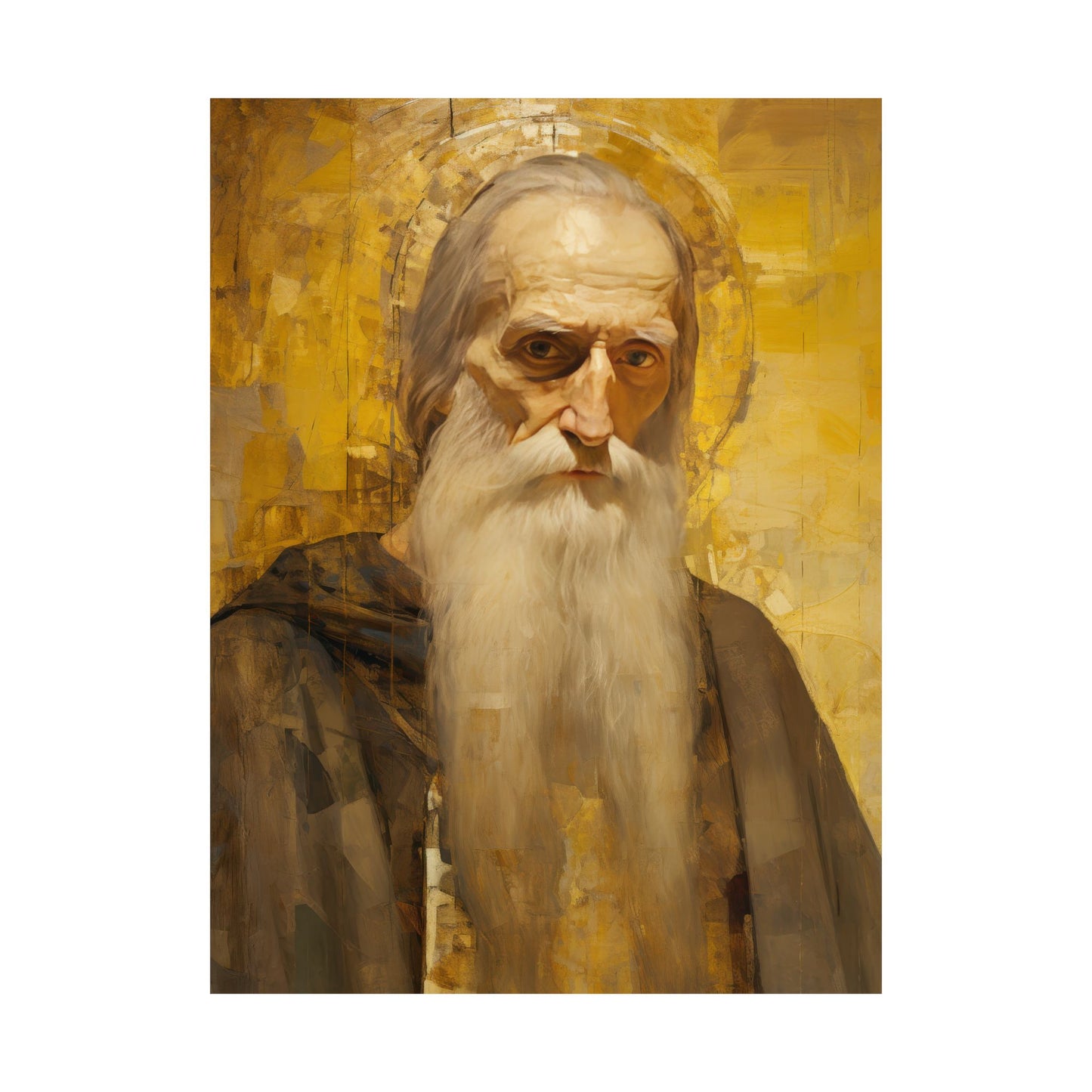 Saint Athanasius the Athonite Poster Print - Sanctified Souls Print - Multiple Sizes - Premium Posters - Catholic Art for your home