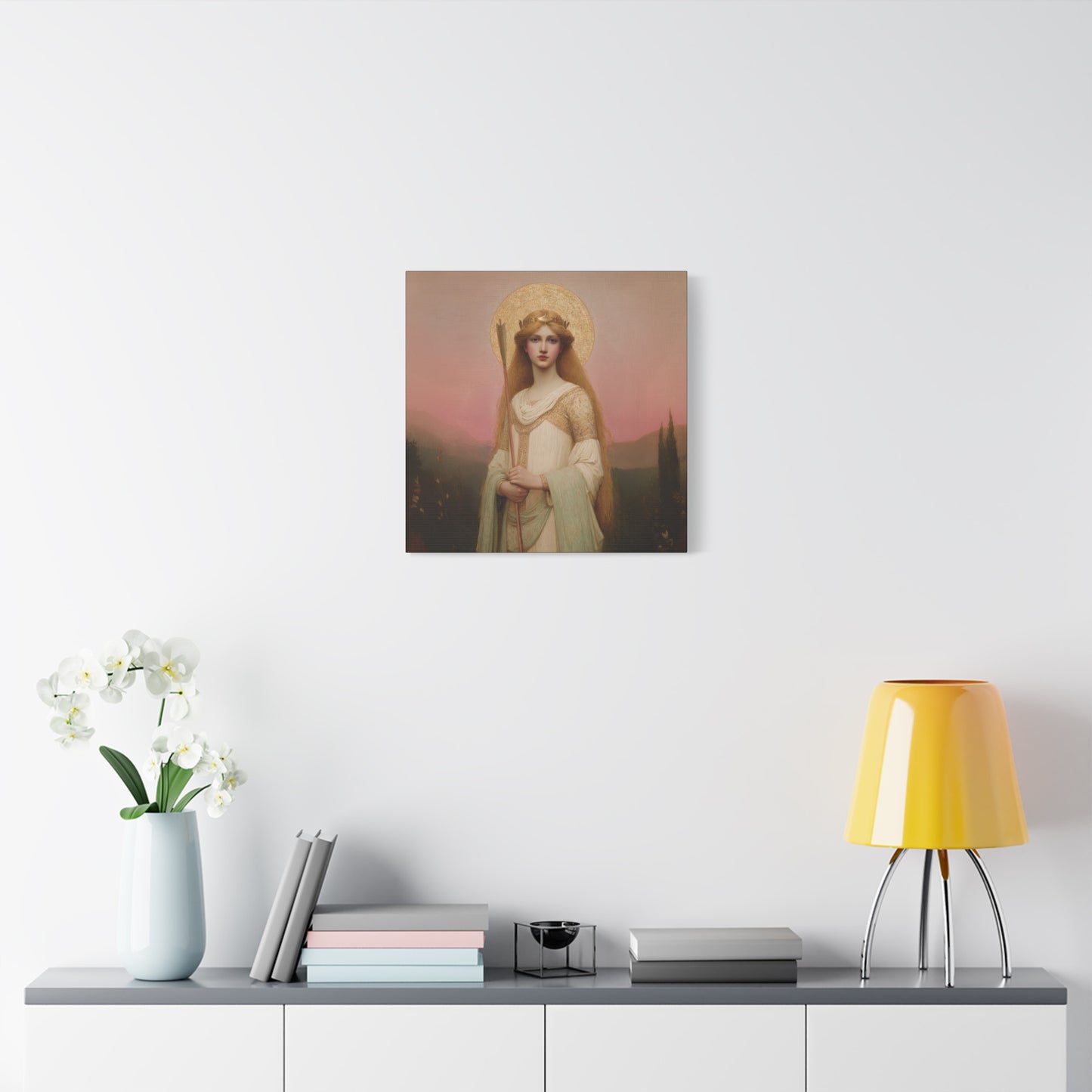 Saint Ursula -  Museum Wrapped Canvas - Sanctified Souls Print - Religious Art for your Home - Catholic Patron Saint Art