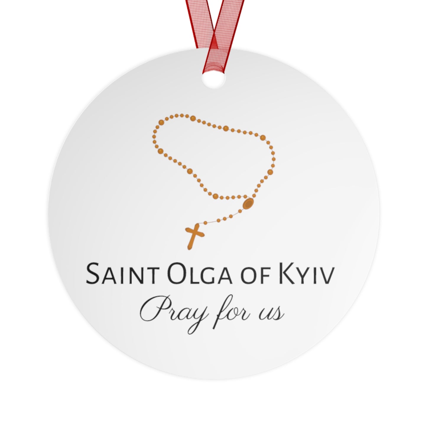 Saint Olga of Kyiv Metal Ornament - Religious Holiday Christmas Ornament and Keepsake - Catholic Keepsake