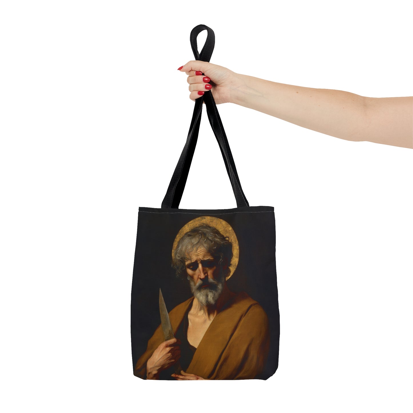 Saint Bartholomew the Apostle Tote Bag - Large Medium Small Faith Art Bag - Catholic Faith Purse - Religious - Prayer Bag - Devotional