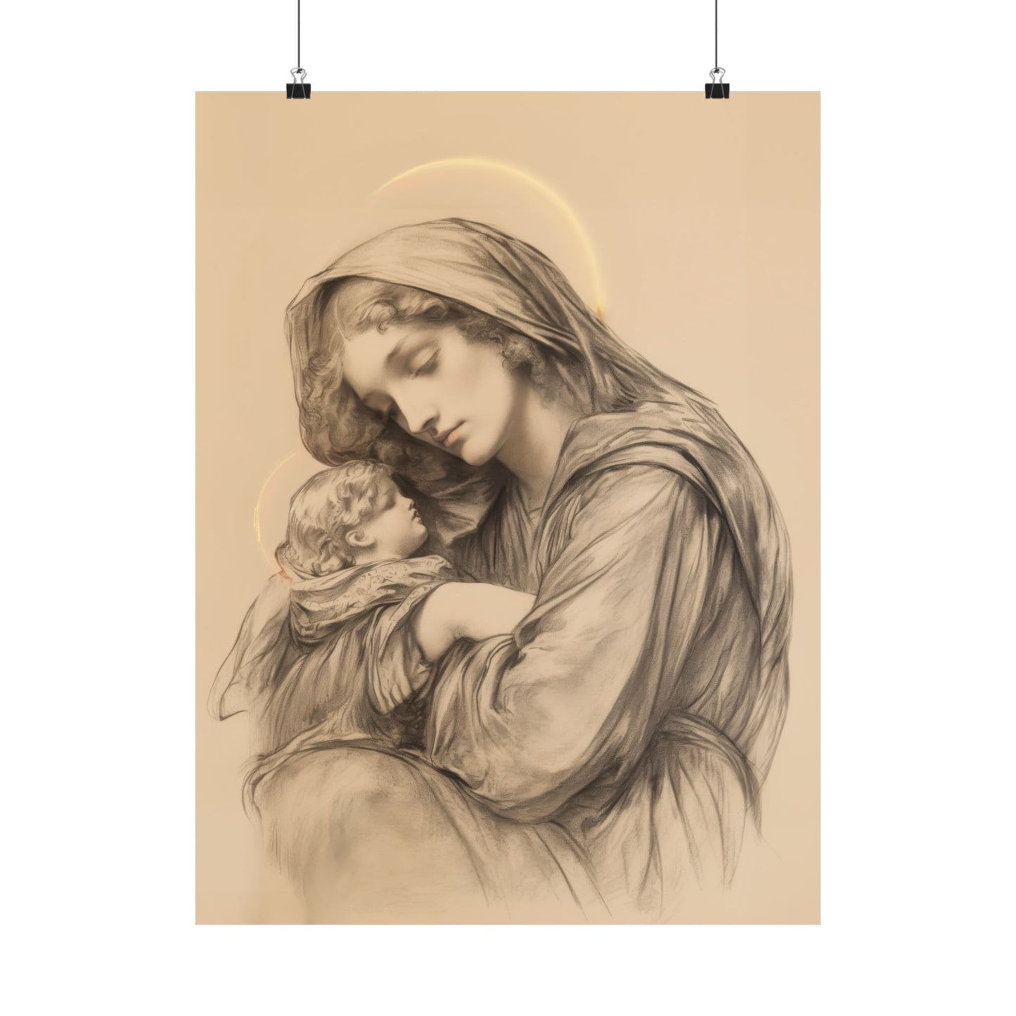Grace Unveiled - The Nativity of the Virgin Mary - Sanctified Souls Print - Multiple Sizes - Premium Posters - Catholic Art - Christian