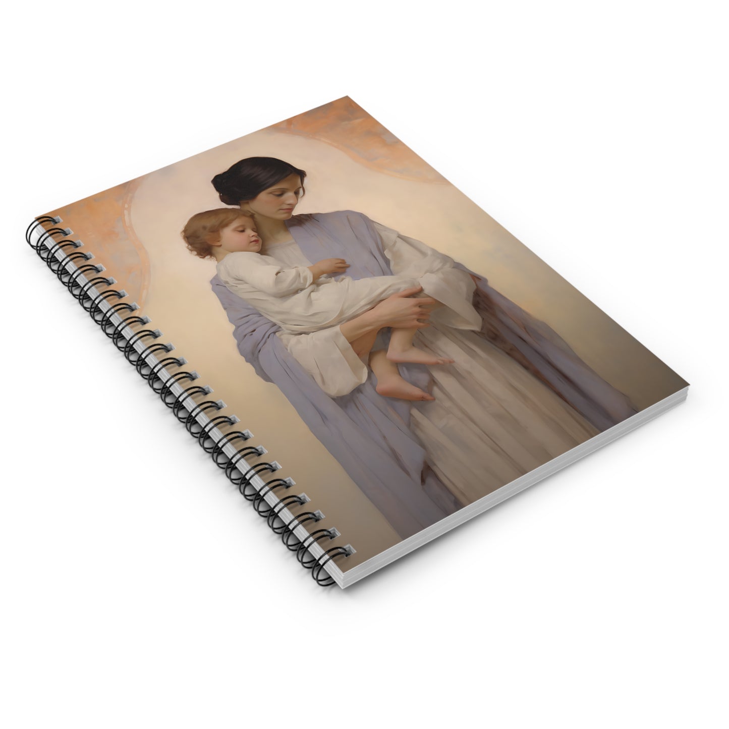 Celestial Bond Mother's Journal - Sanctified Souls Art - Religious Based Notebook - Spiral Notebook - Ruled Line