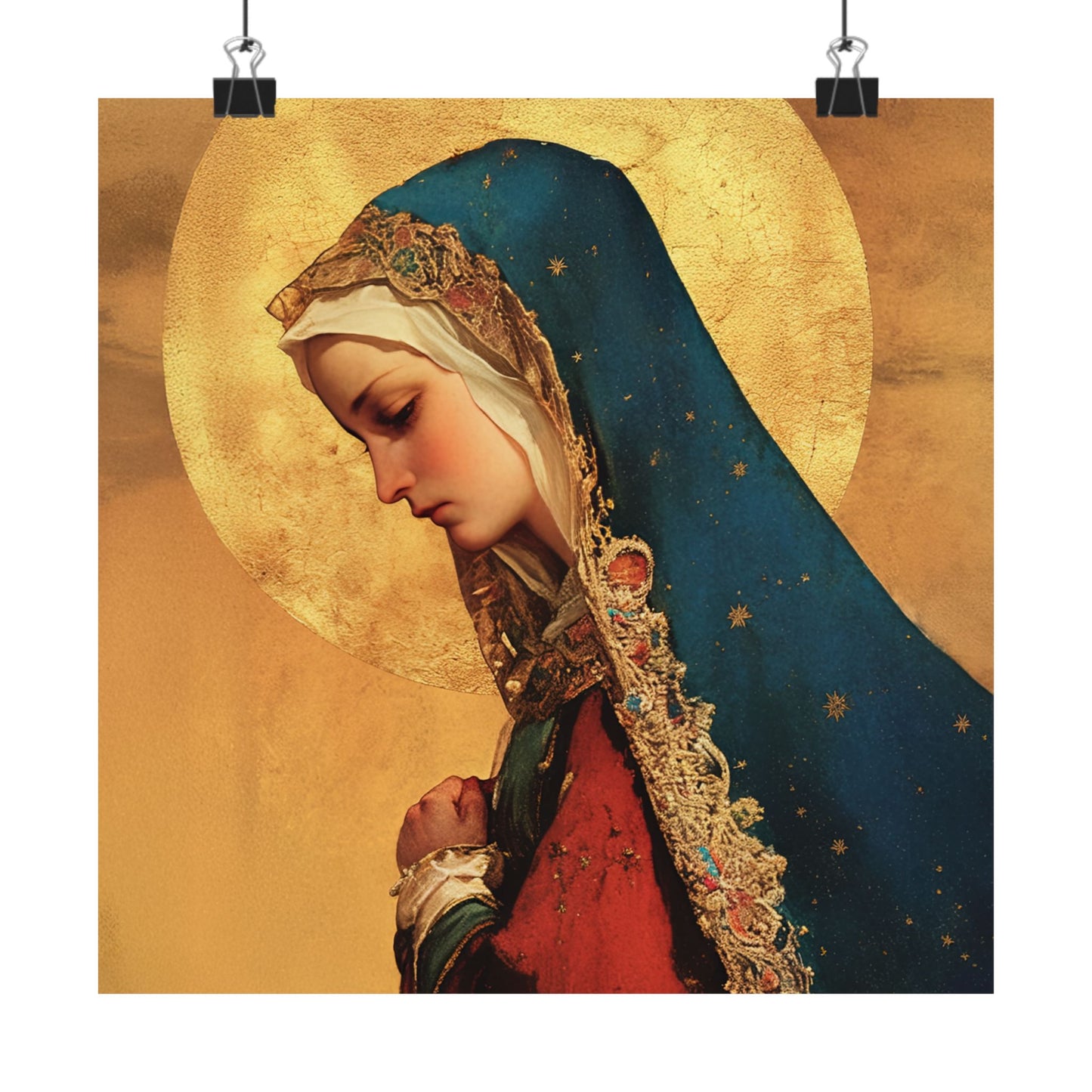 Our Lady of Mercy / Our Lady of Ransom -  Catholic Art - Multiple Sizes - Premium Posters - Catholic Art - Christian Home - Mother Mary