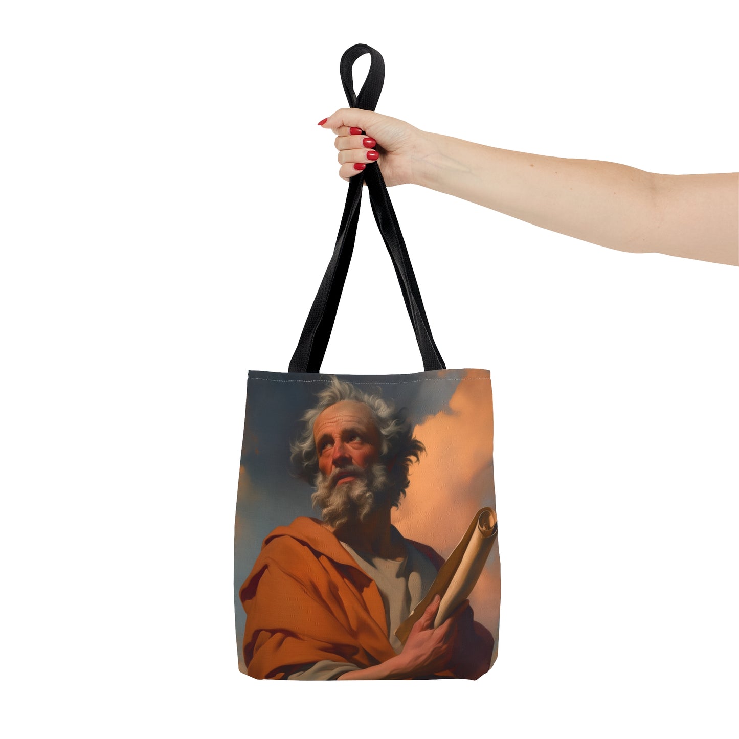 Saint Paul the Apostle Tote Bag - Large Medium Small Faith Art Bag - Catholic Faith Purse - Double Sided