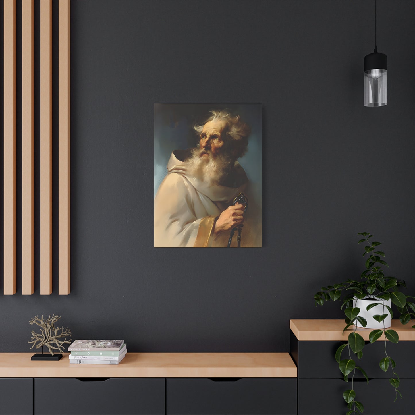 Saint Peter the Apostle - Museum Wrapped Canvas - Print - Religious Art for your Home - Christian print - Prayer Room - Catholic