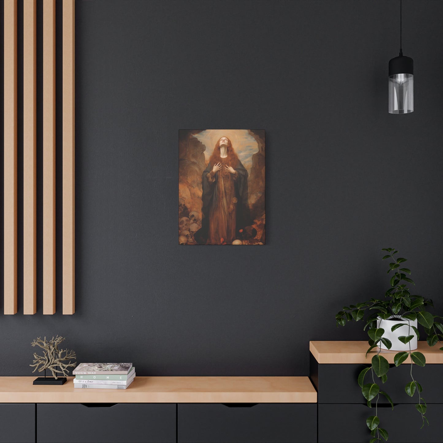 Saint Rosalia - Museum Wrapped Canvas - Sanctified Souls Print - Religious Art for your Home
