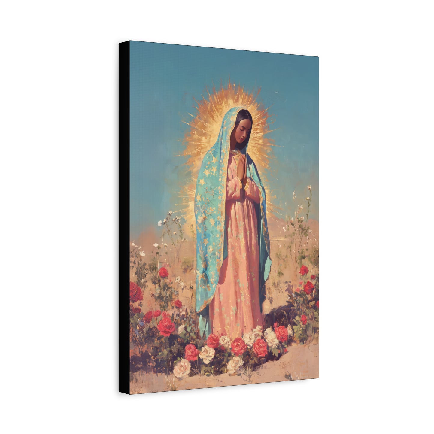 Our Lady of Guadalupe - Gallery Wrapped Canvas - Print - Religious Art for your Home - Catholic Art