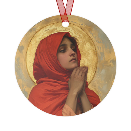 Saint Laura of Cordoba Metal Ornament - Religious Holiday Christmas Keepsake - Religious Catholic Tree Ornament - Holiday