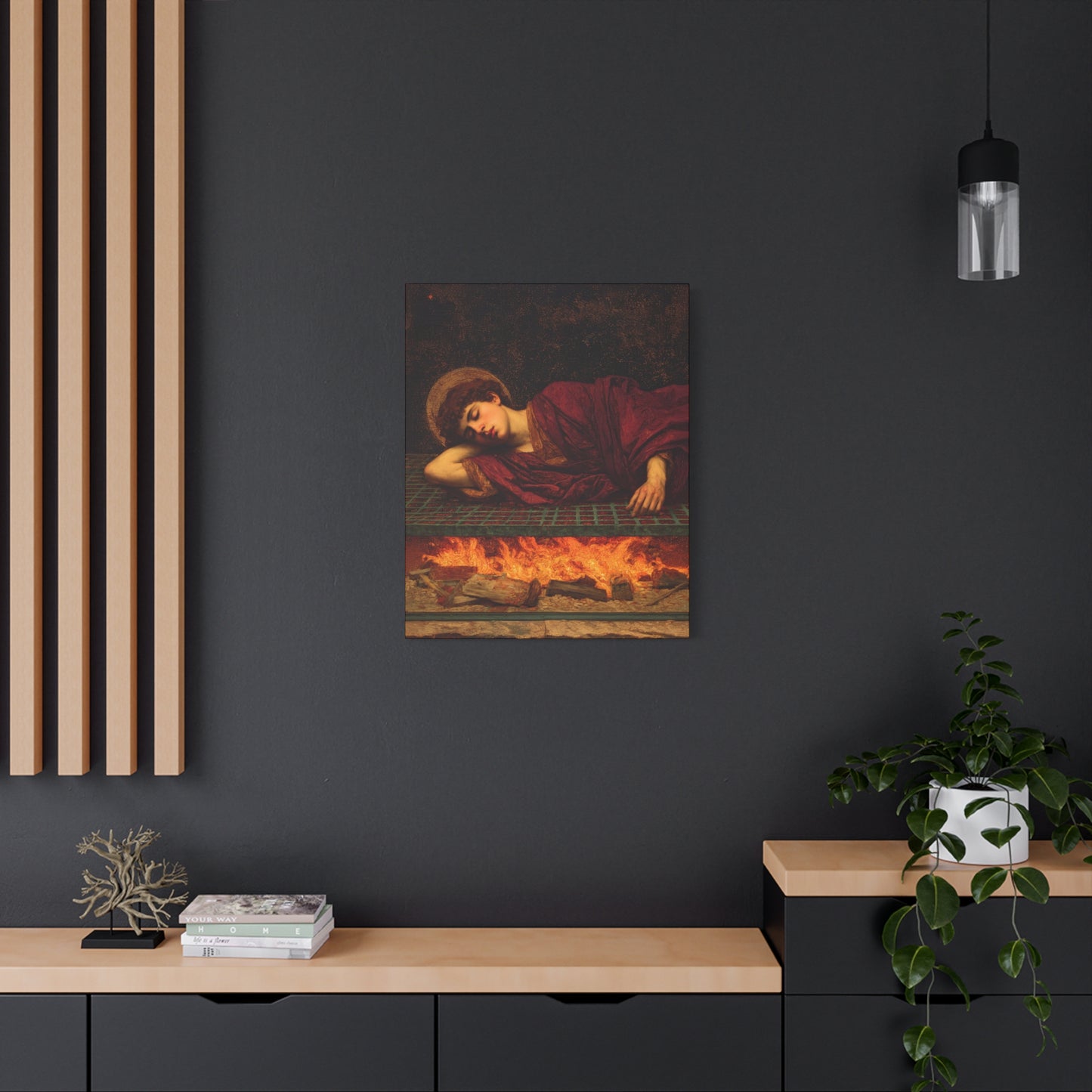Saint Lawrence -  Museum Wrapped Canvas - Sanctified Souls Print - Religious Art for your Home - Catholic Patron Saint Art