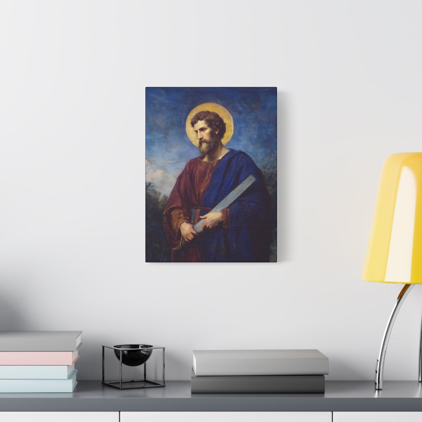 Saint Simon the Apostle  - Gallery Wrapped Canvas - Print - Religious Art for your Home - Catholic Art