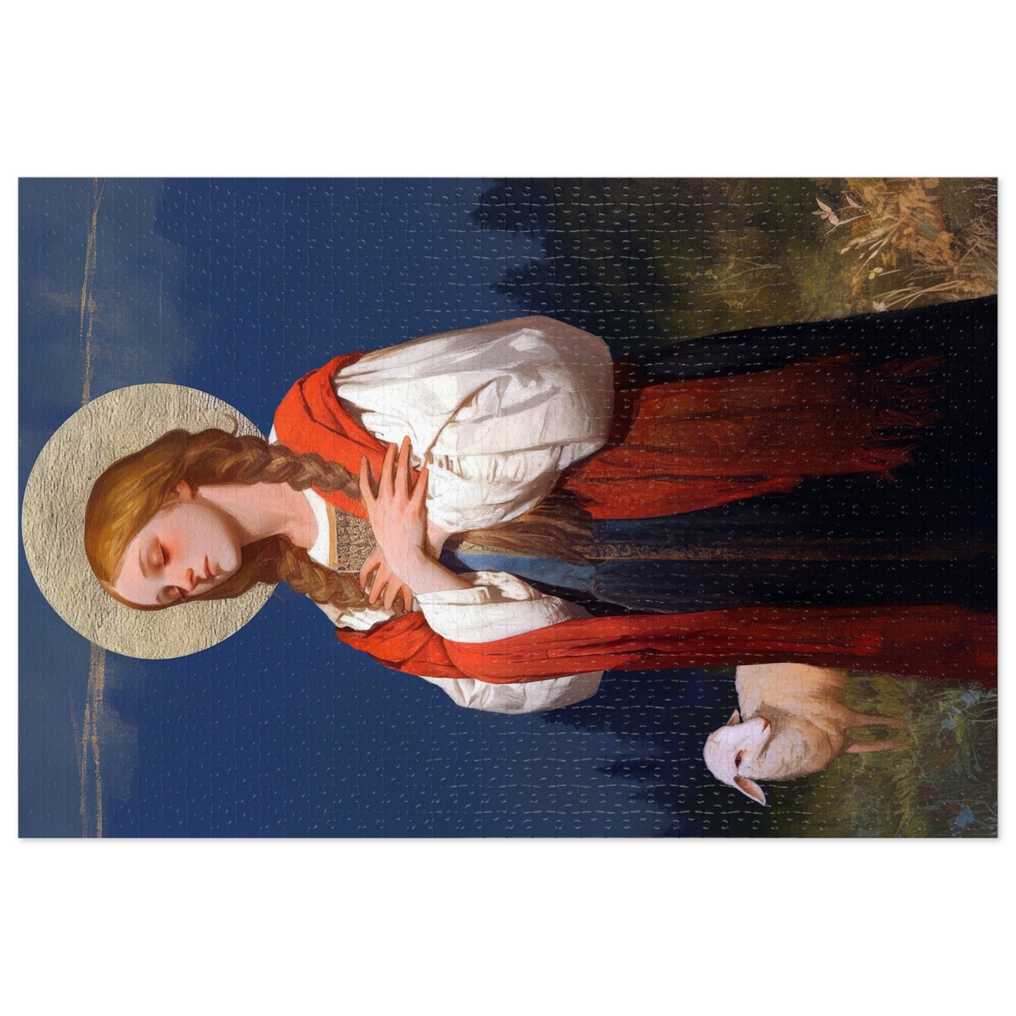 Saint Genevieve - Puzzle & Keepsake Tin - Religious Jigsaw Puzzle (30, 110, 252, 500,1000-Piece)