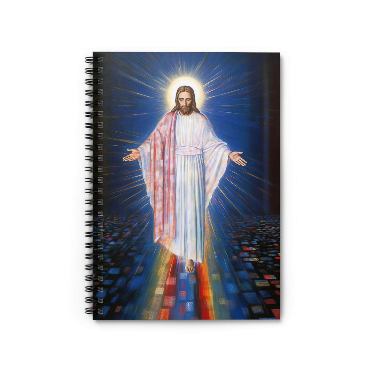 Christ - Our Divine Lord Savior Journal - Sanctified Souls Art - Religious Based Notebook - Spiral Notebook - Ruled Line - Divine Mercy