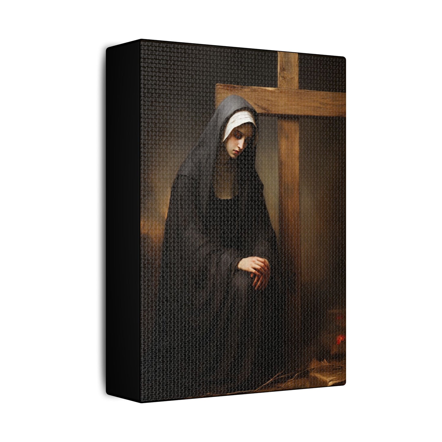 Saint Clare of Montefalco Canvas Print - Multiple Sizes - Catholic Home art - Gallery Wrapped Canvas - Sanctified Souls Print