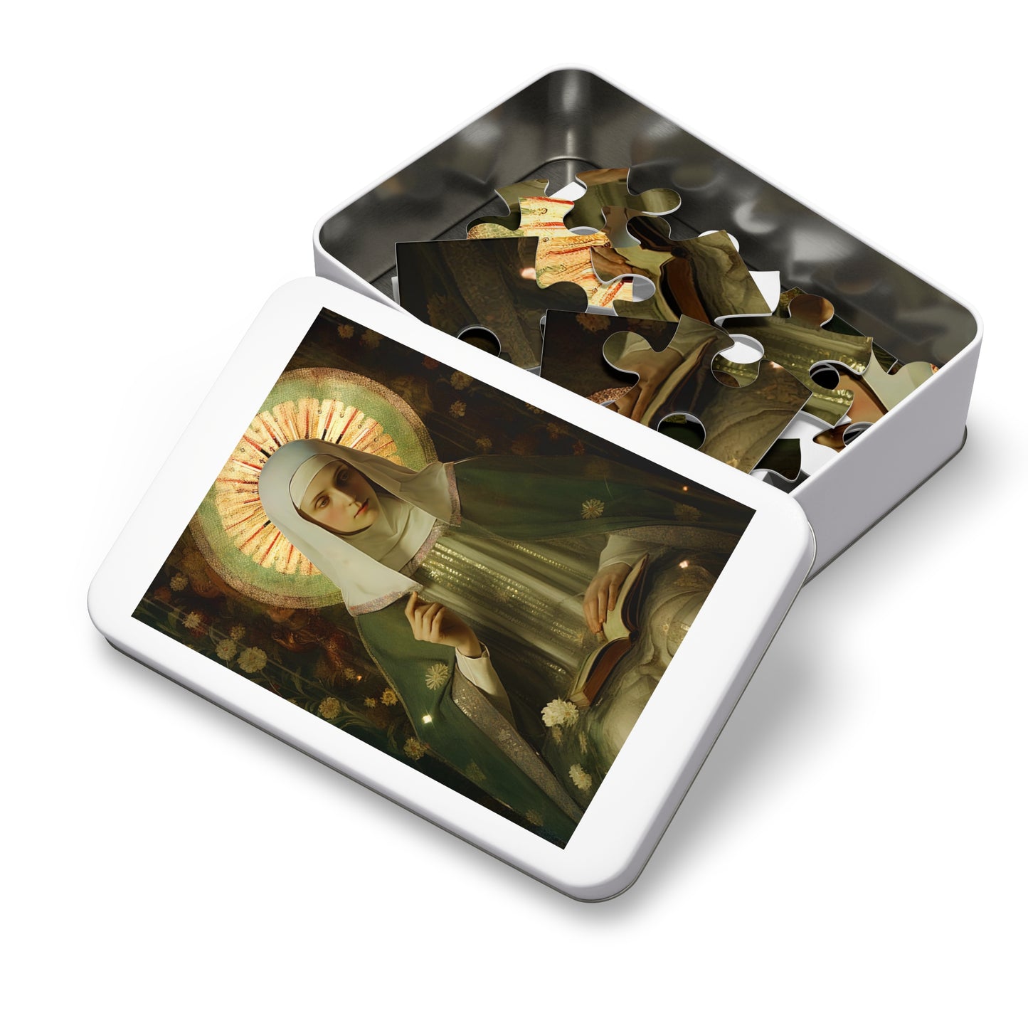 Saint Ingrid of Sweden - Puzzle and Keepsake Tin - Religious Jigsaw Puzzle (30, 110, 252, 500,1000-Piece) - Religious Puzzle