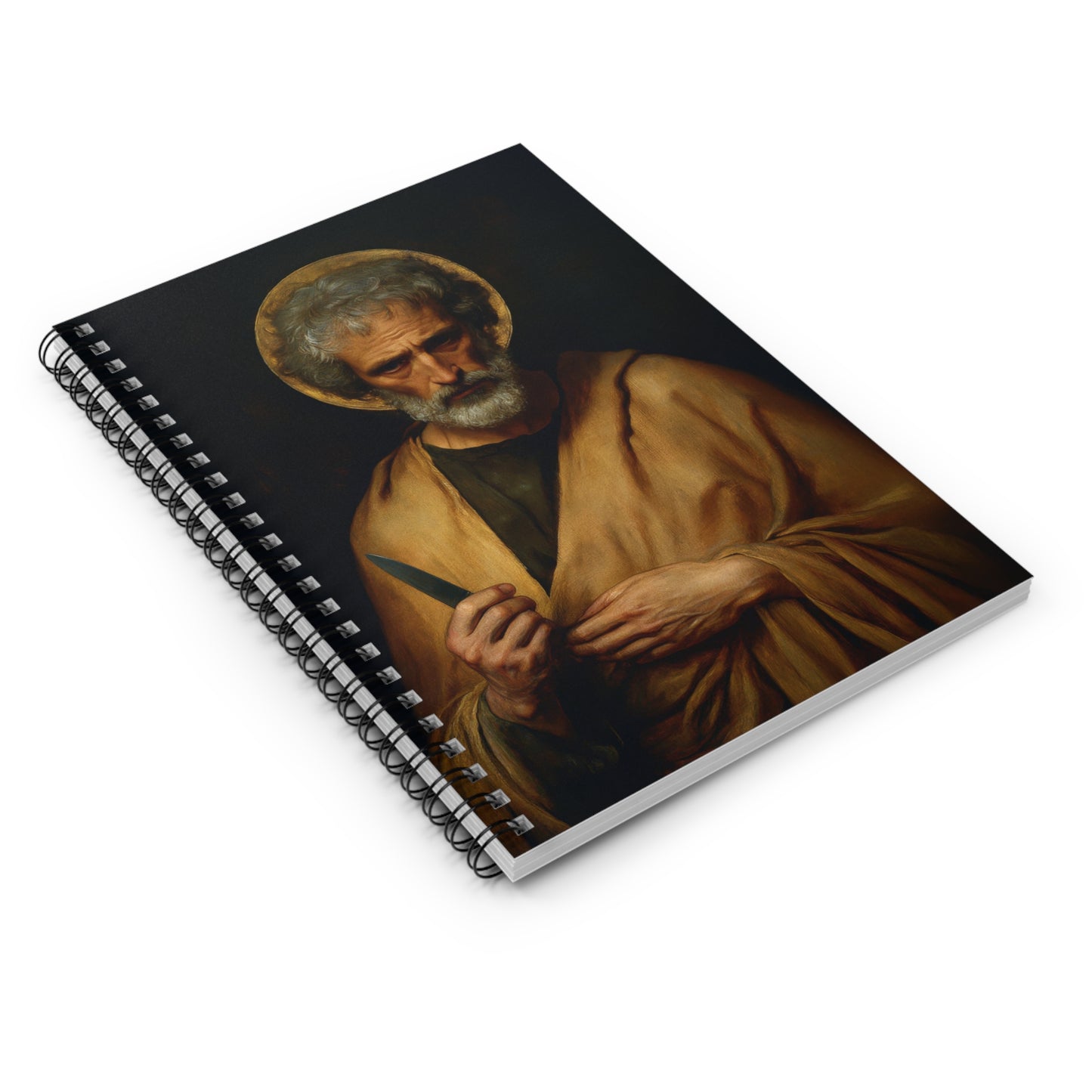 Saint Bartholomew the Apostle  - Journal - Sanctified Souls Art - Religious Based Notebook - Spiral Notebook - Ruled Line