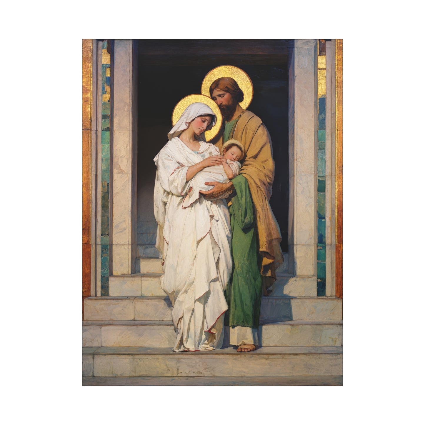 The Feast of the Presentation of the Lord - Holy Family - Gallery Wrapped Canvas - Print - Religious Art for your Home - Catholic art print - prayer room art