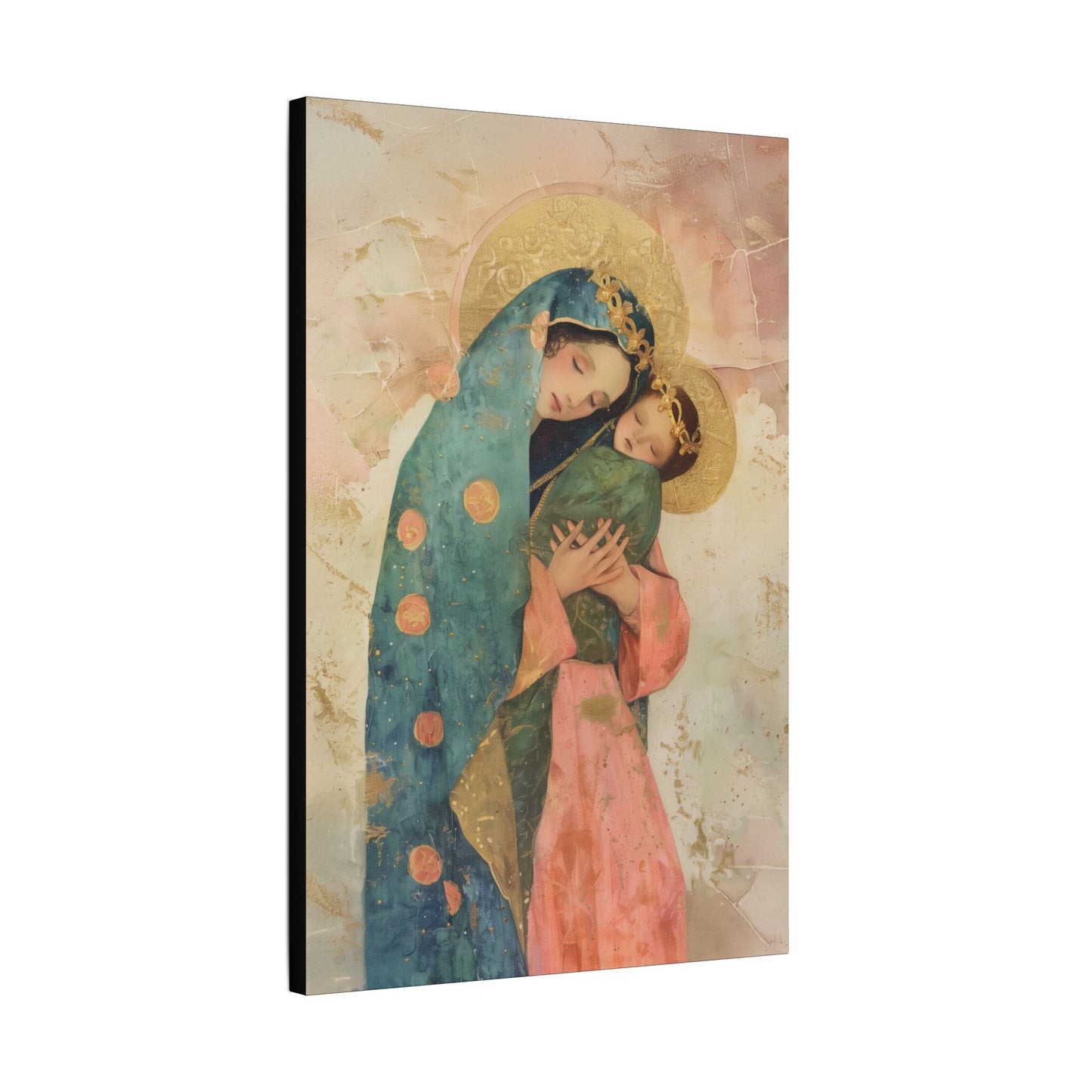 The Sweet Advocate of Souls - Mary, Help of Christians -  Museum Wrapped Canvas Print - Multiple Sizes - Catholic Home art Matte Canvas