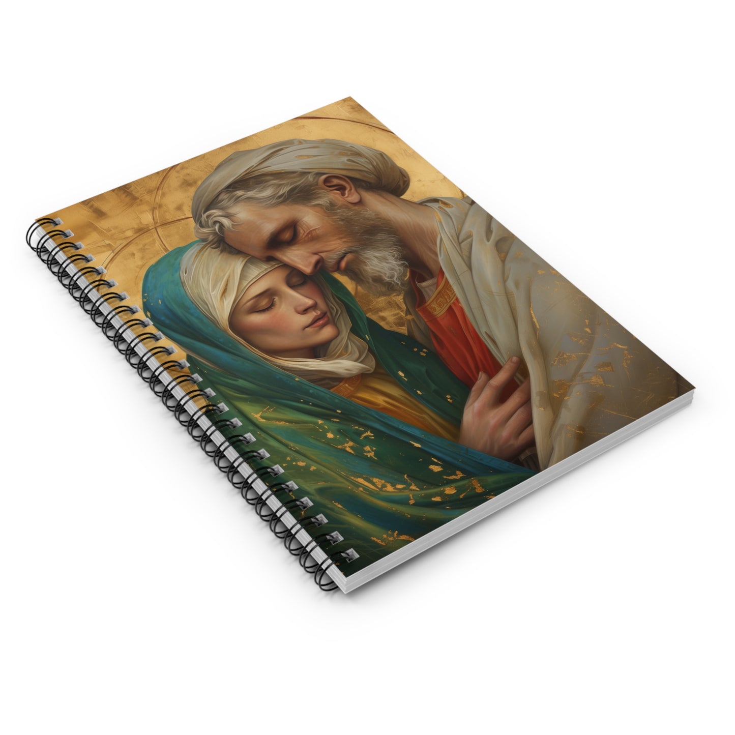 Saints Peter and Fevronia of Murom - Sanctified Souls Art - Religious Based Notebook - Spiral Notebook - Ruled Line
